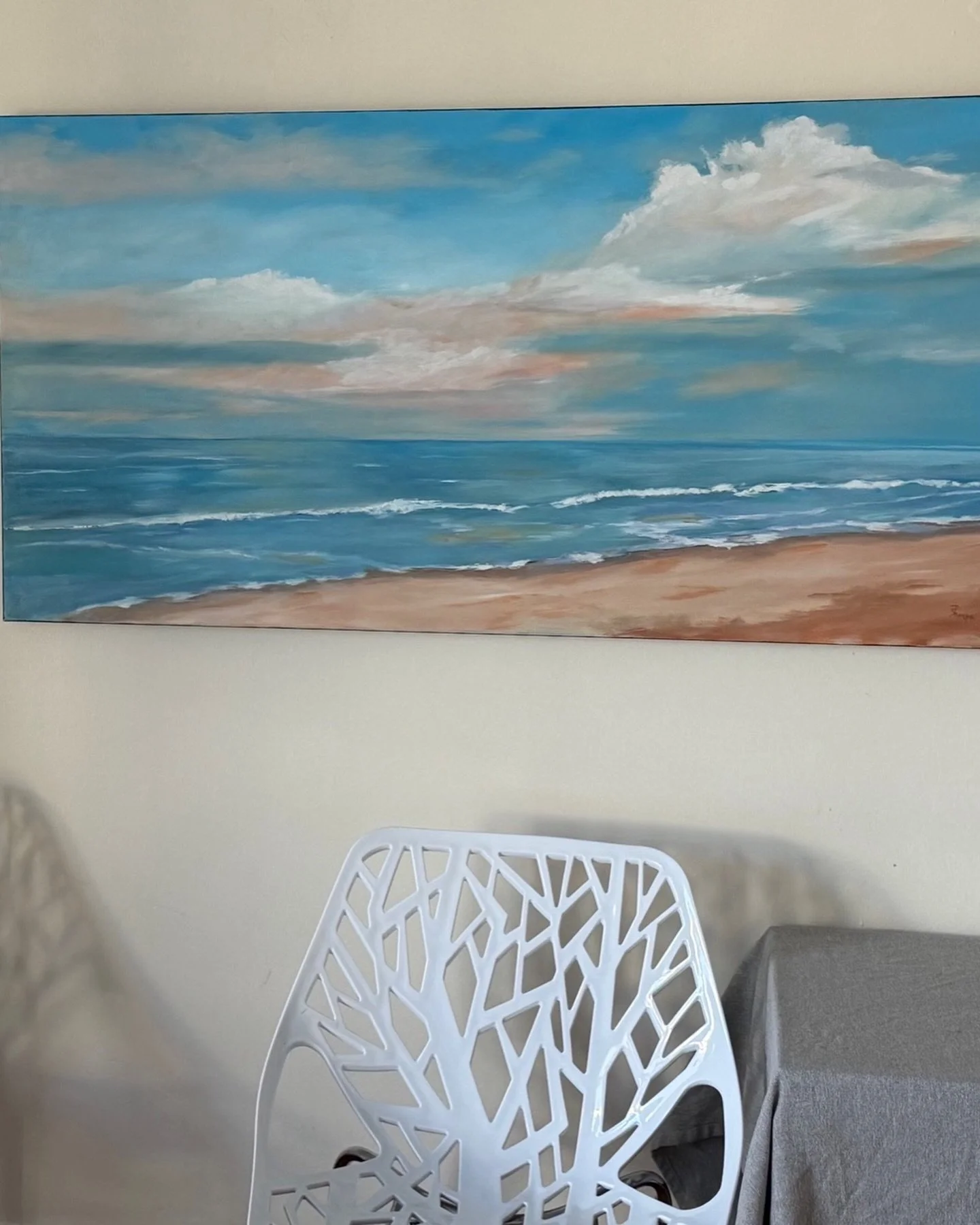 Bitters Social House is reminding us that summer is coming with my painting titled &ldquo;Love Affair&rdquo;. Stop by for a drink &amp; be transported to the sea!
