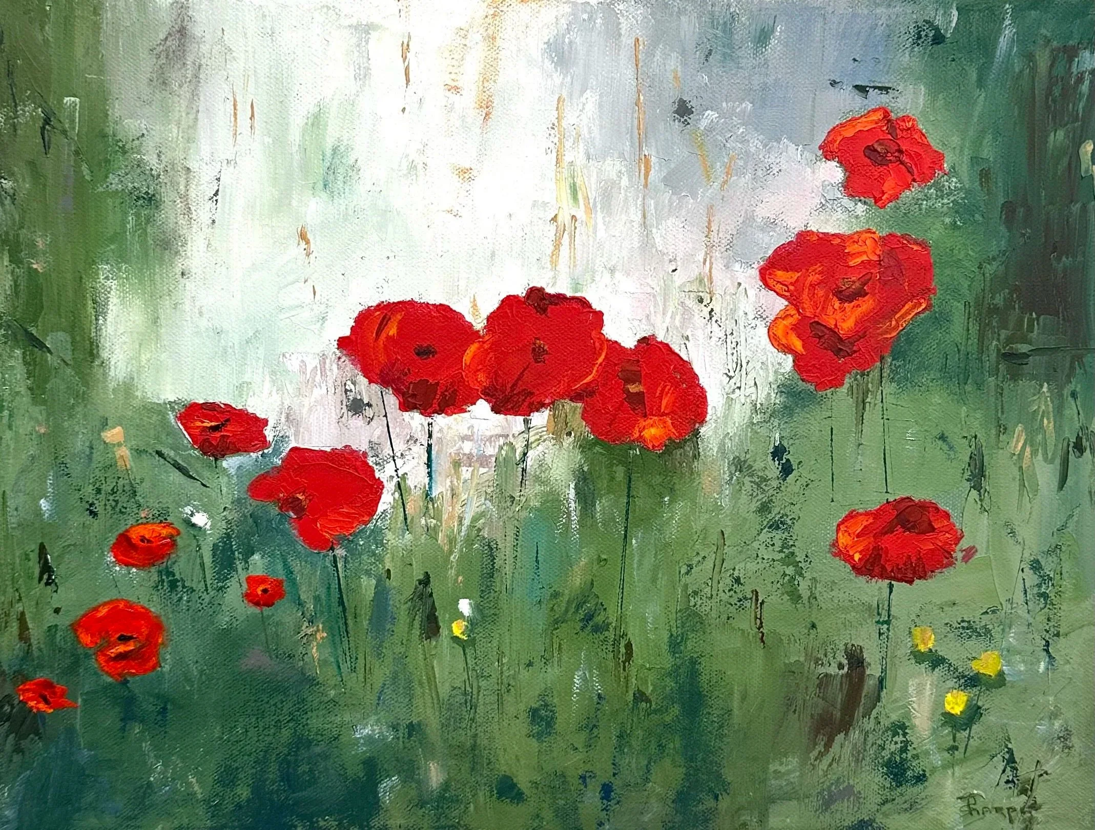Italian Poppies - Sold