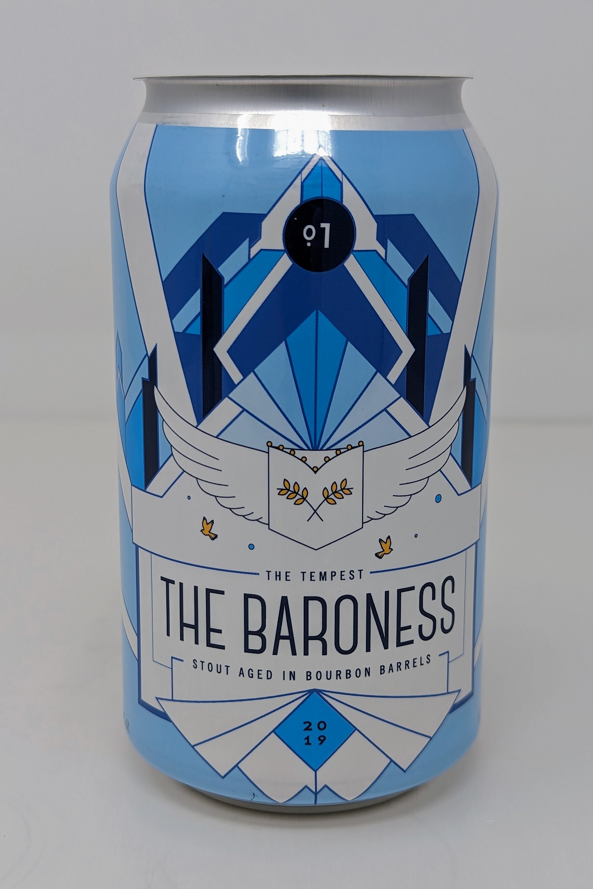 A shrink wrap beverage can.