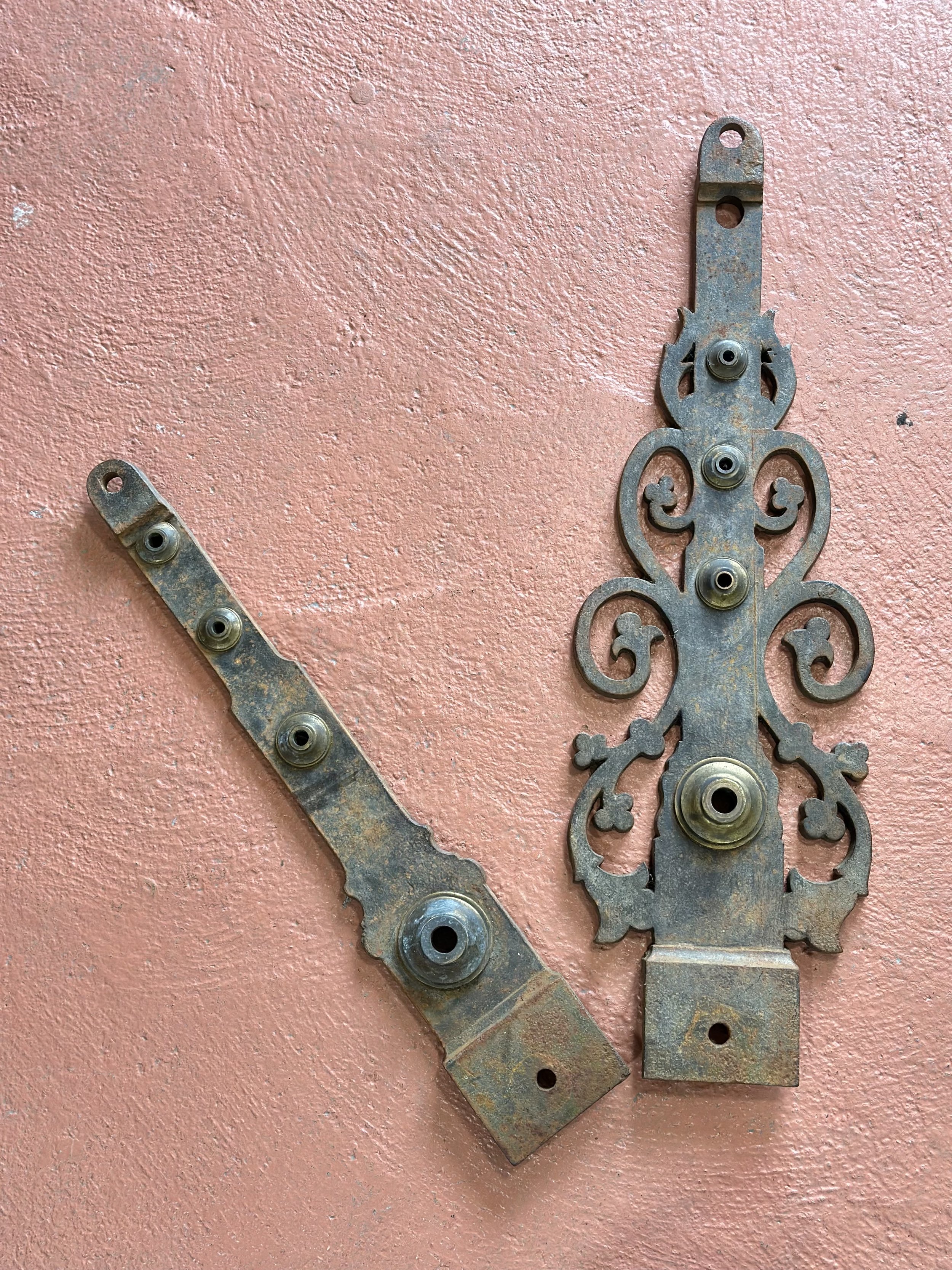 Large Antique Iron Clock Hands