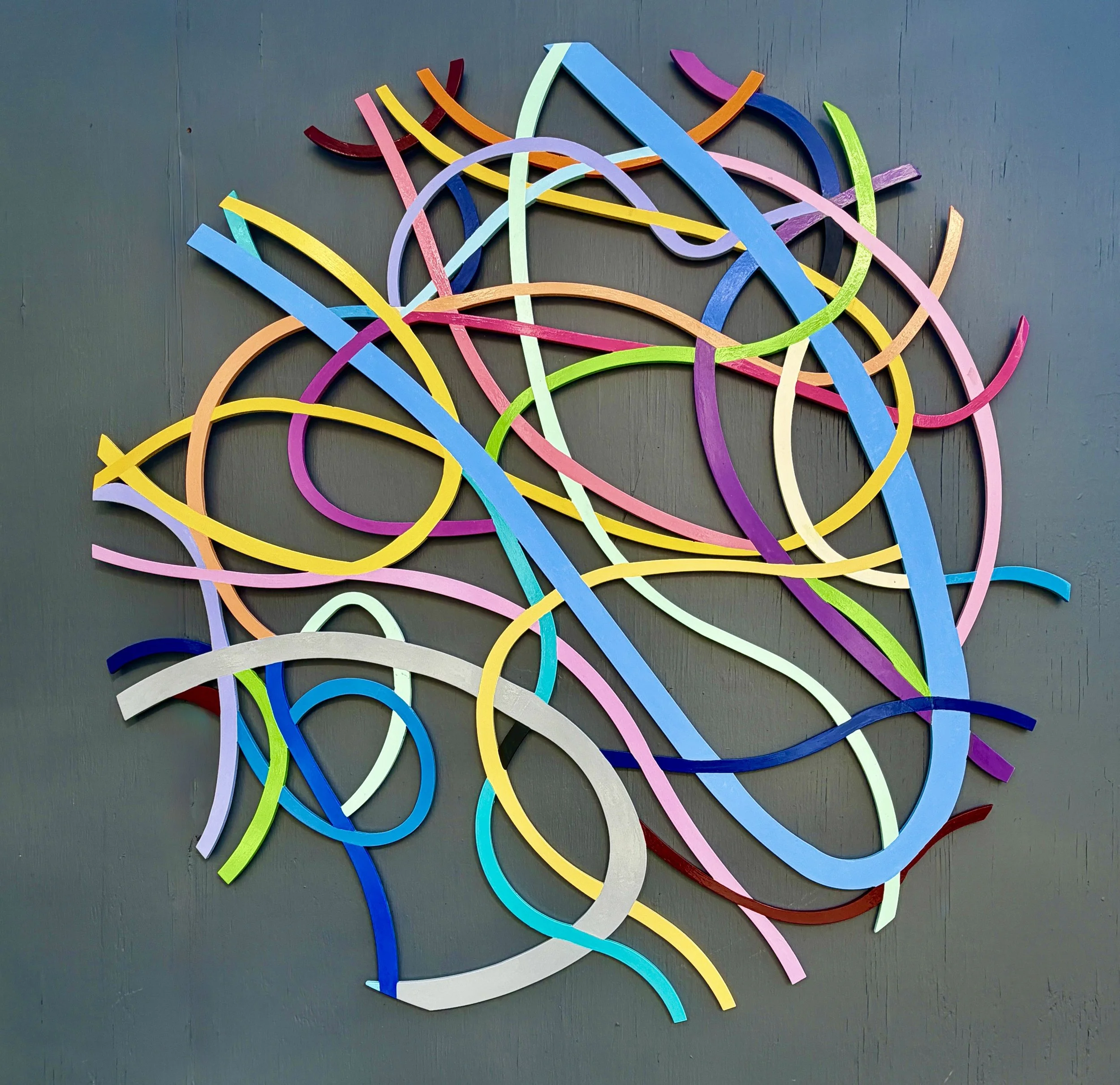   Honey Suckle   painted Aluminum 48 x48 2025
