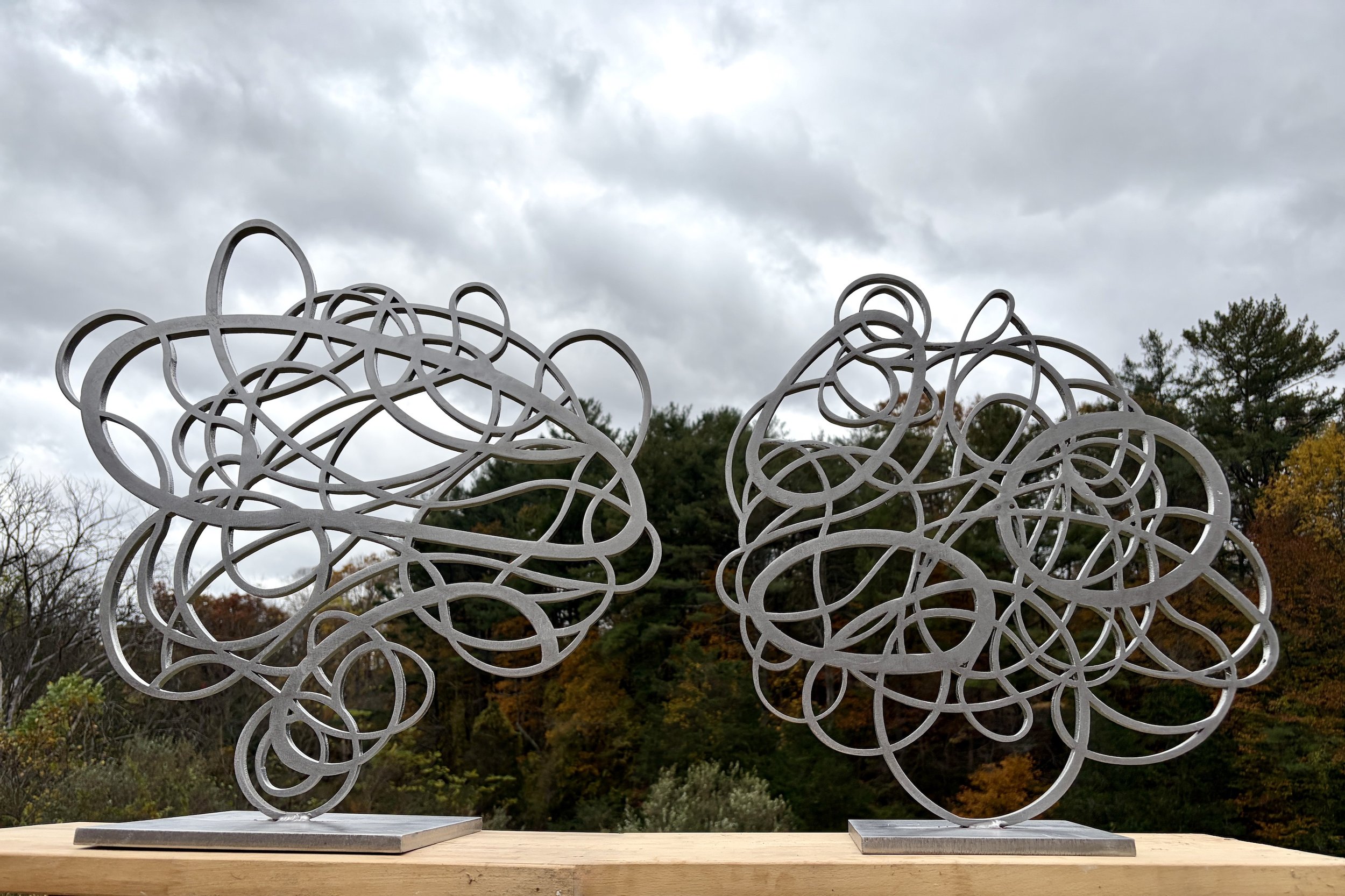 CLOUD HOPPER / sm. THREE TWINS stainless steel 24 x 22 /  21 x 19 2026