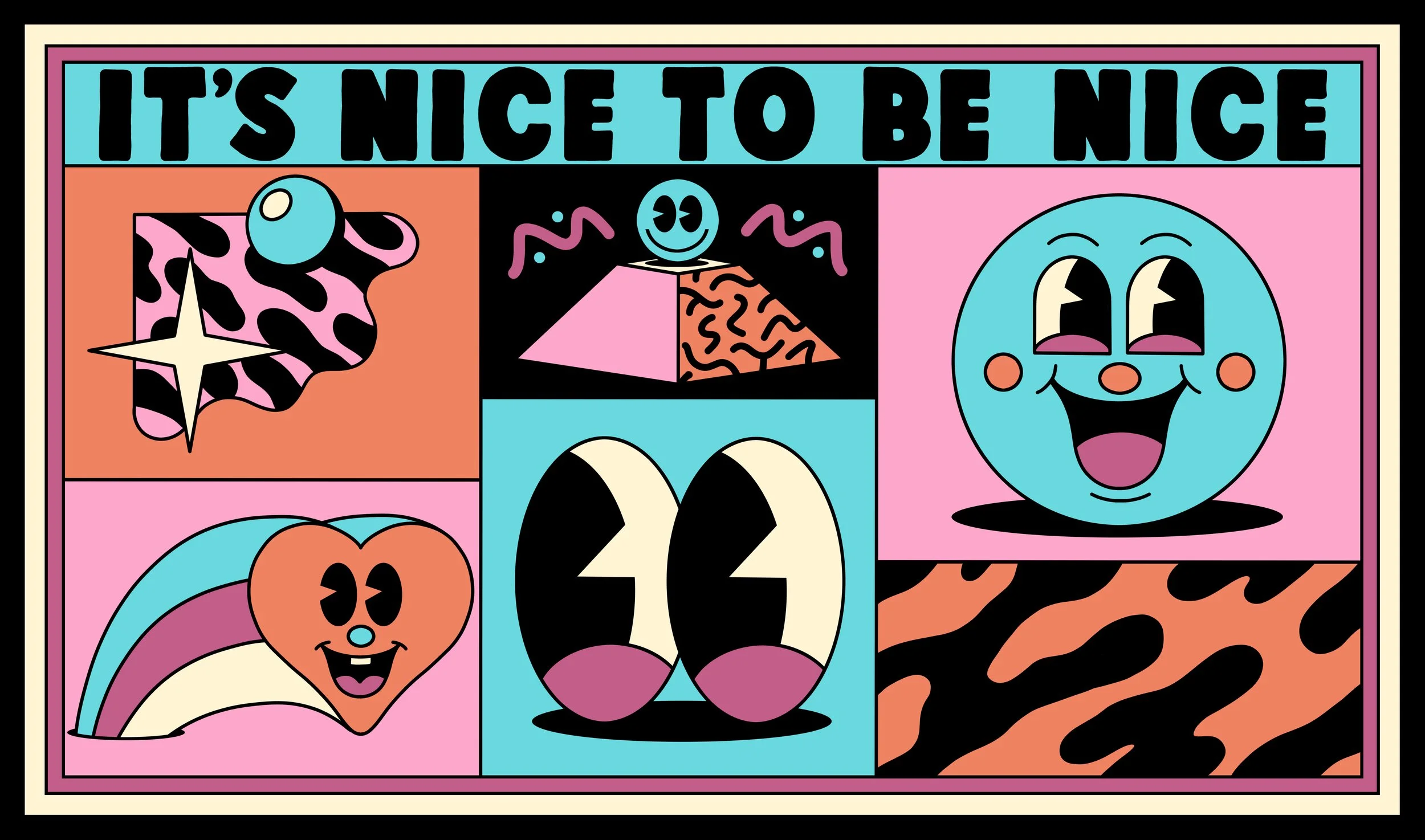 Yeye Weller is an internationally recognized artist duo from Münster, Germany, known for their colorful, playful and instantly recognizable visual language.