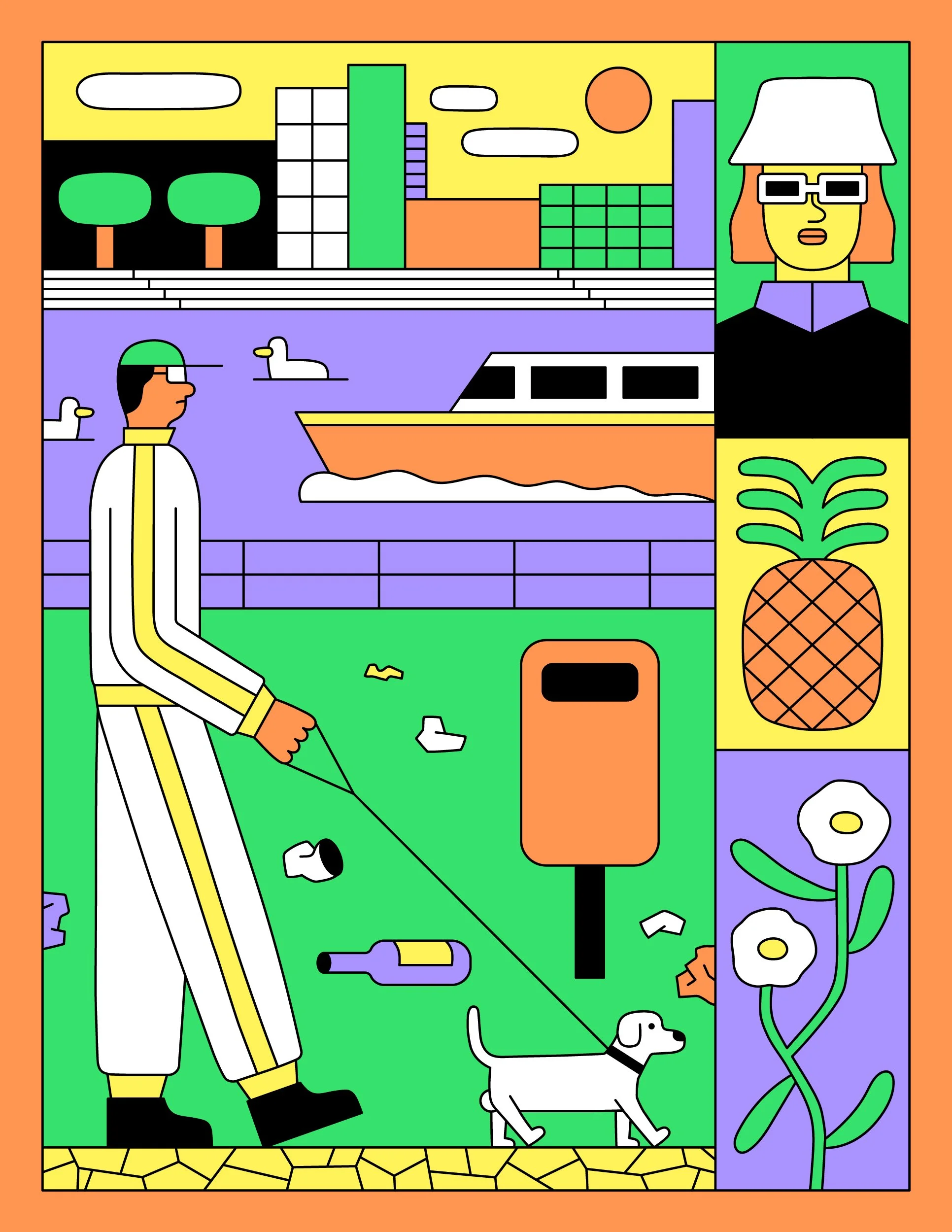 Raúl Soria is a Spanish illustrator. His work is digital, vector-based and warm-hearted.