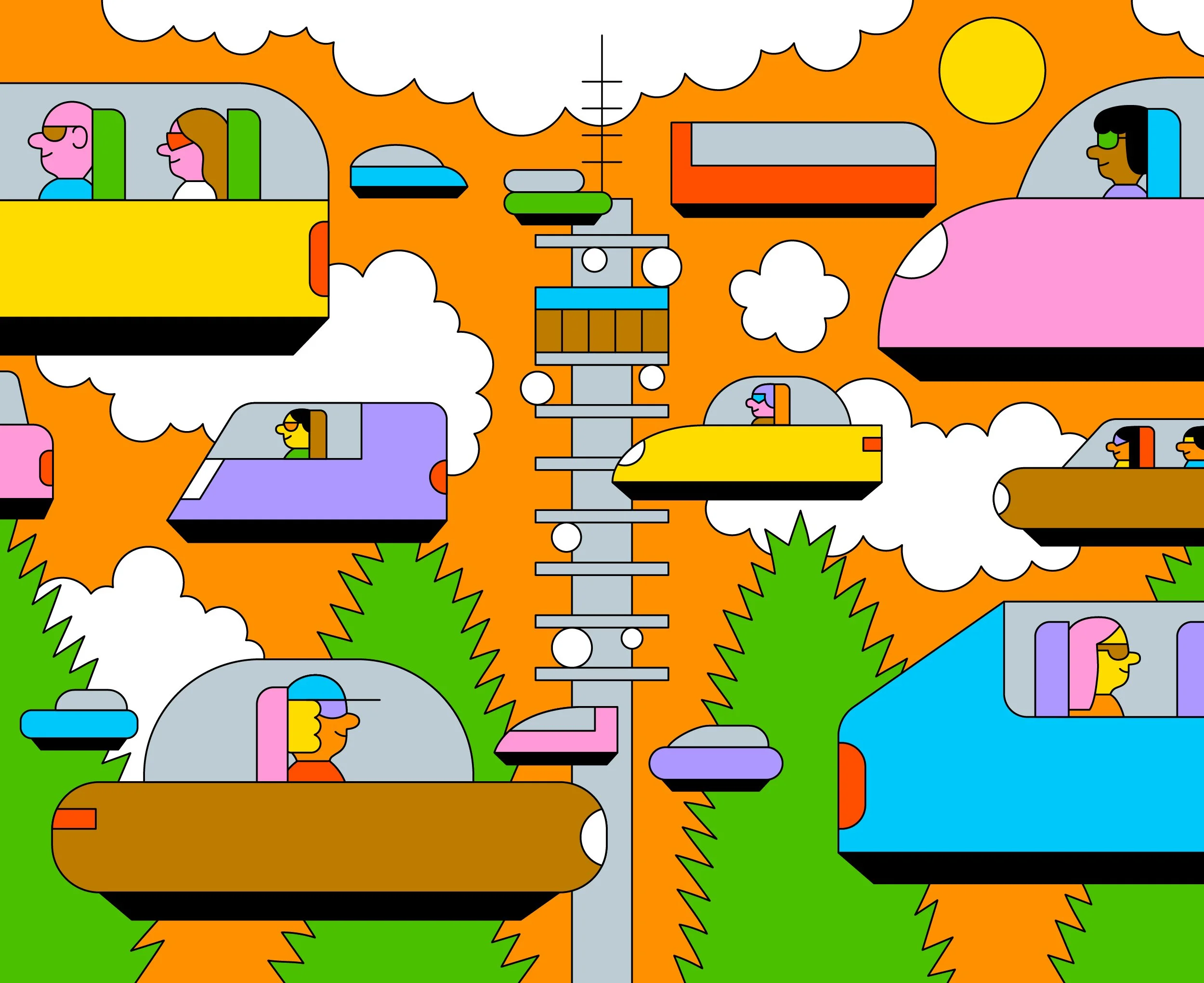 Raúl Soria is a Spanish illustrator. His work is digital, vector-based and warm-hearted.