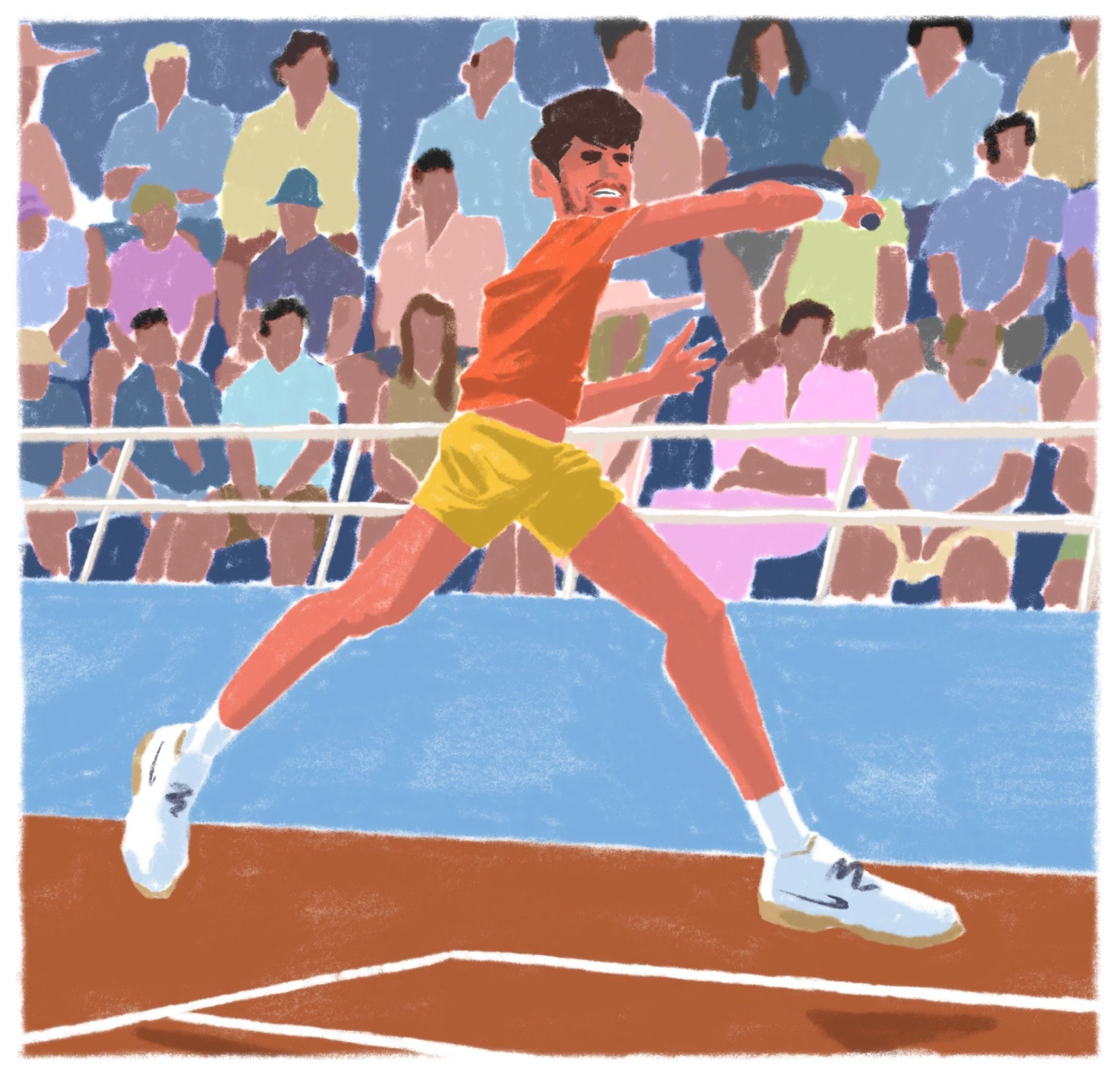 Thom Espinos is an illustrator, animator, and graphic novelist, currently based in Paris. His work is known for its vibrant palette and playful tone, using humor as a way to engage with subjects of all kinds.