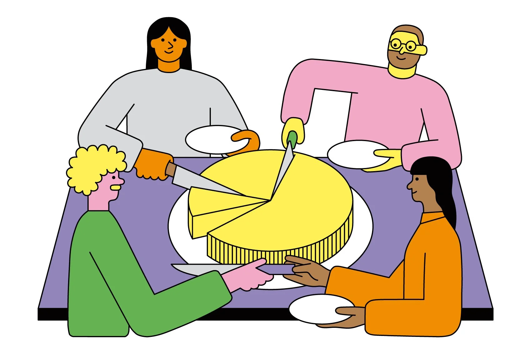 Raúl Soria is a Spanish illustrator. His work is digital, vector-based and warm-hearted.