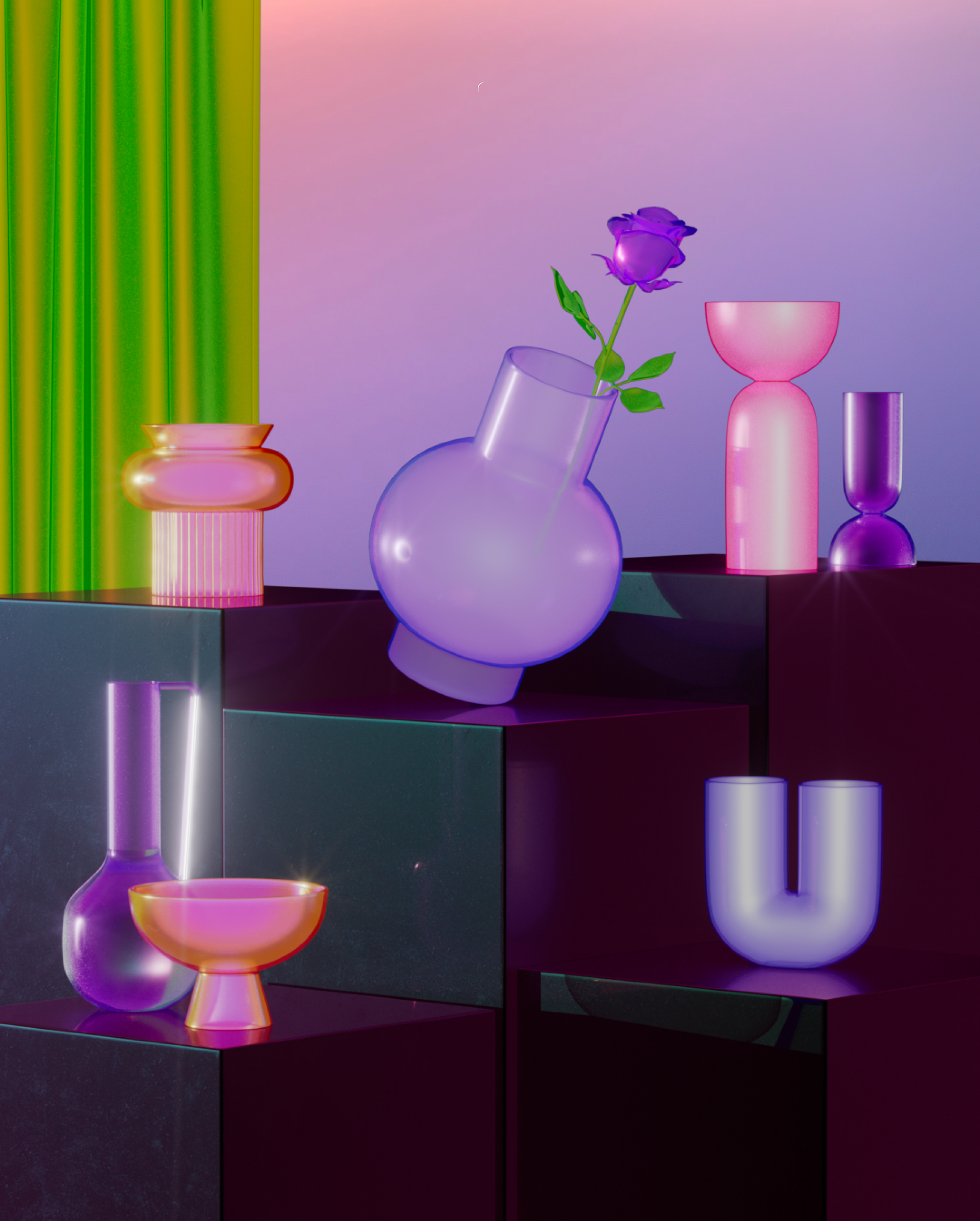 CGI Flower. Arina Emelianova is a CGI artist and director who builds hyperreal, maximalist worlds around products.