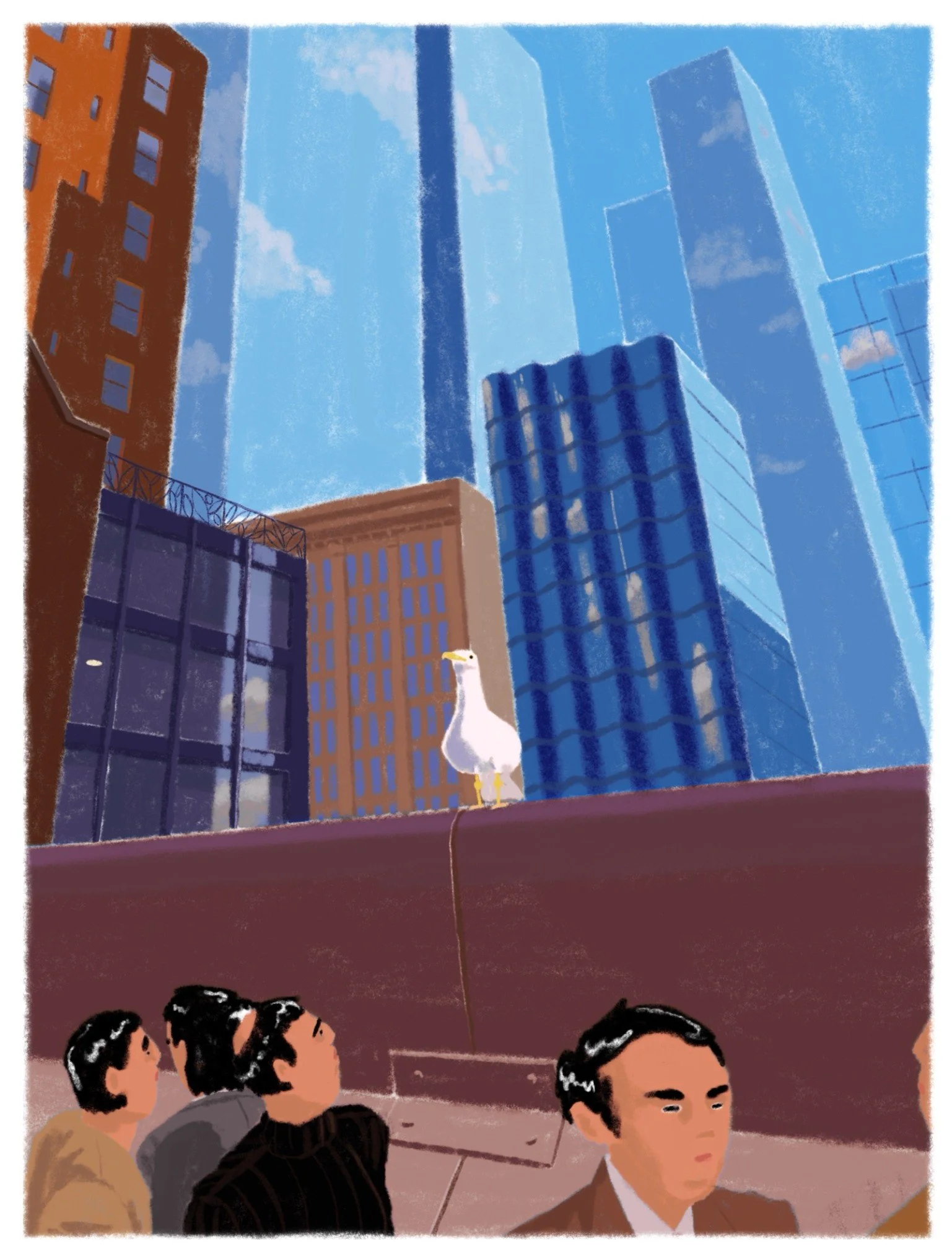 Thom Espinos is an illustrator, animator, and graphic novelist, currently based in Paris. His work is known for its vibrant palette and playful tone, using humor as a way to engage with subjects of all kinds.