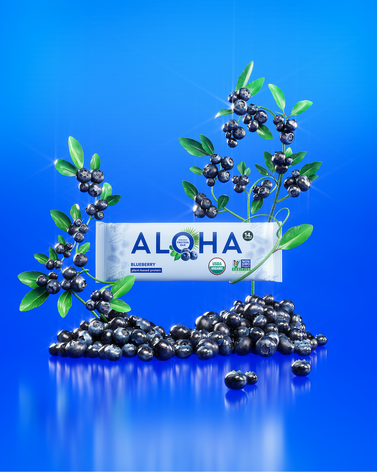 Aloha Protein Bar illustration. Arina Emelianova is a CGI artist and director who builds hyperreal, maximalist worlds around products.