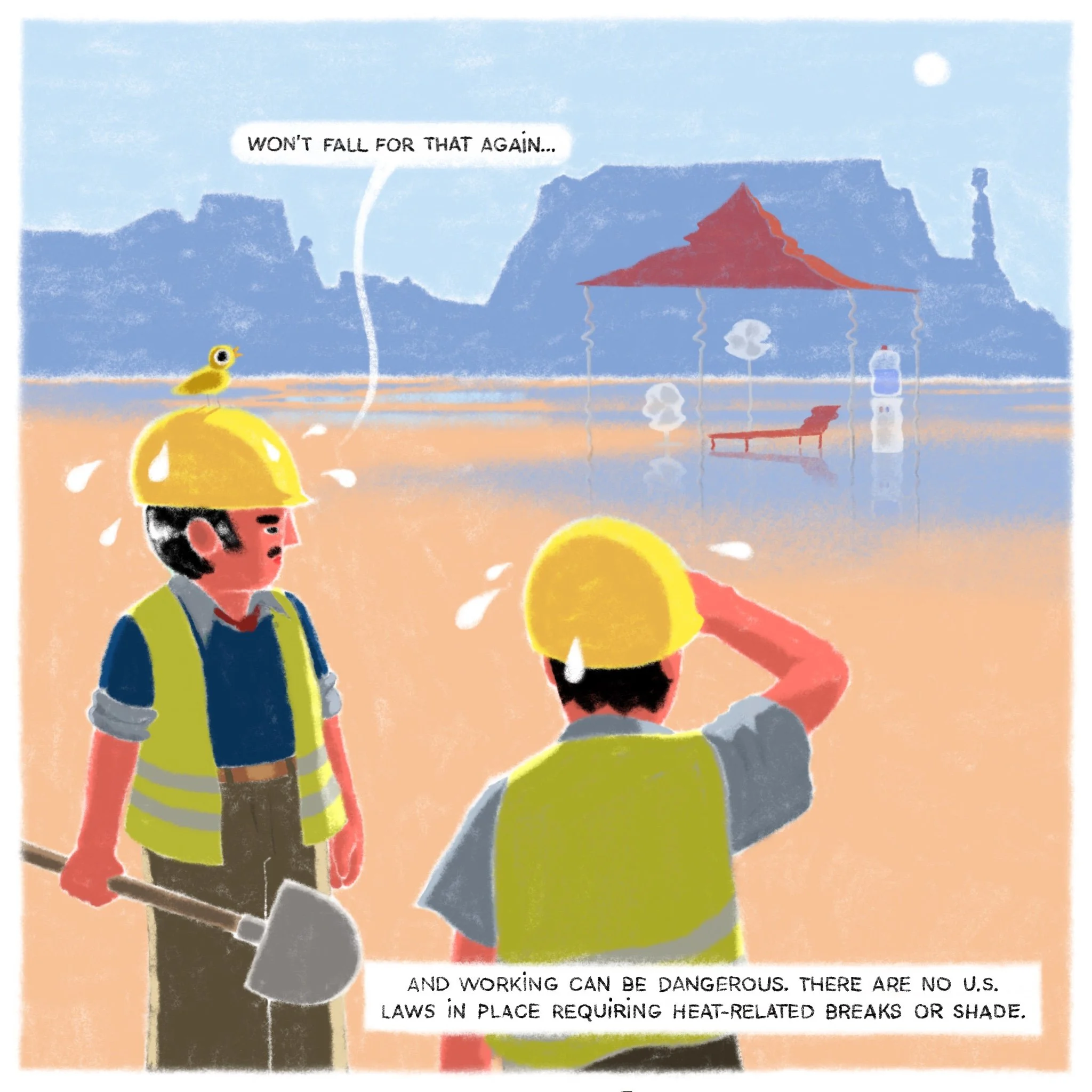 The Washington Post illustrations by Thom Espinos, an illustrator, animator, and graphic novelist, currently based in Paris.