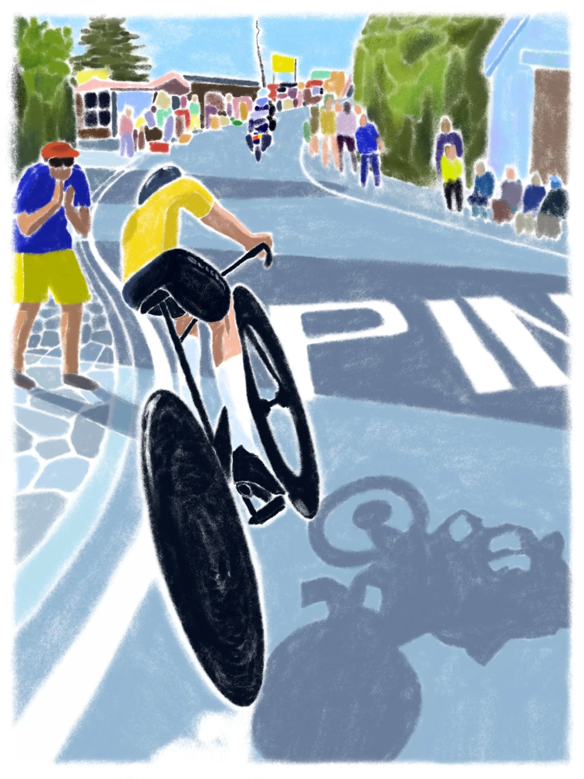 Thom Espinos is an illustrator, animator, and graphic novelist, currently based in Paris. His work is known for its vibrant palette and playful tone, using humor as a way to engage with subjects of all kinds.