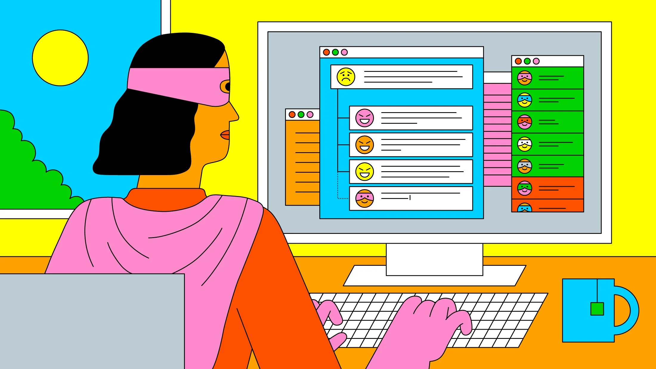 Raúl Soria is a Spanish illustrator. His work is digital, vector-based and warm-hearted.