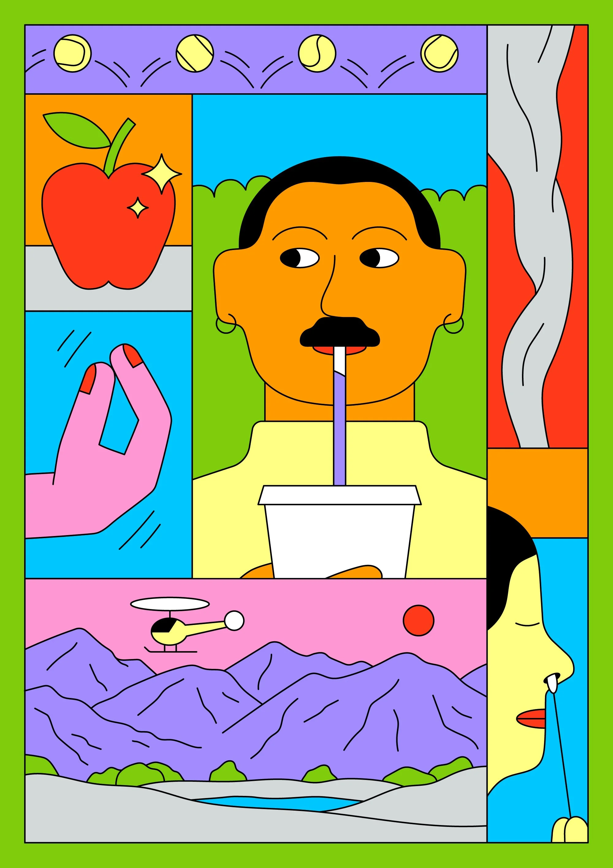 Raúl Soria is a Spanish illustrator. His work is digital, vector-based and warm-hearted.