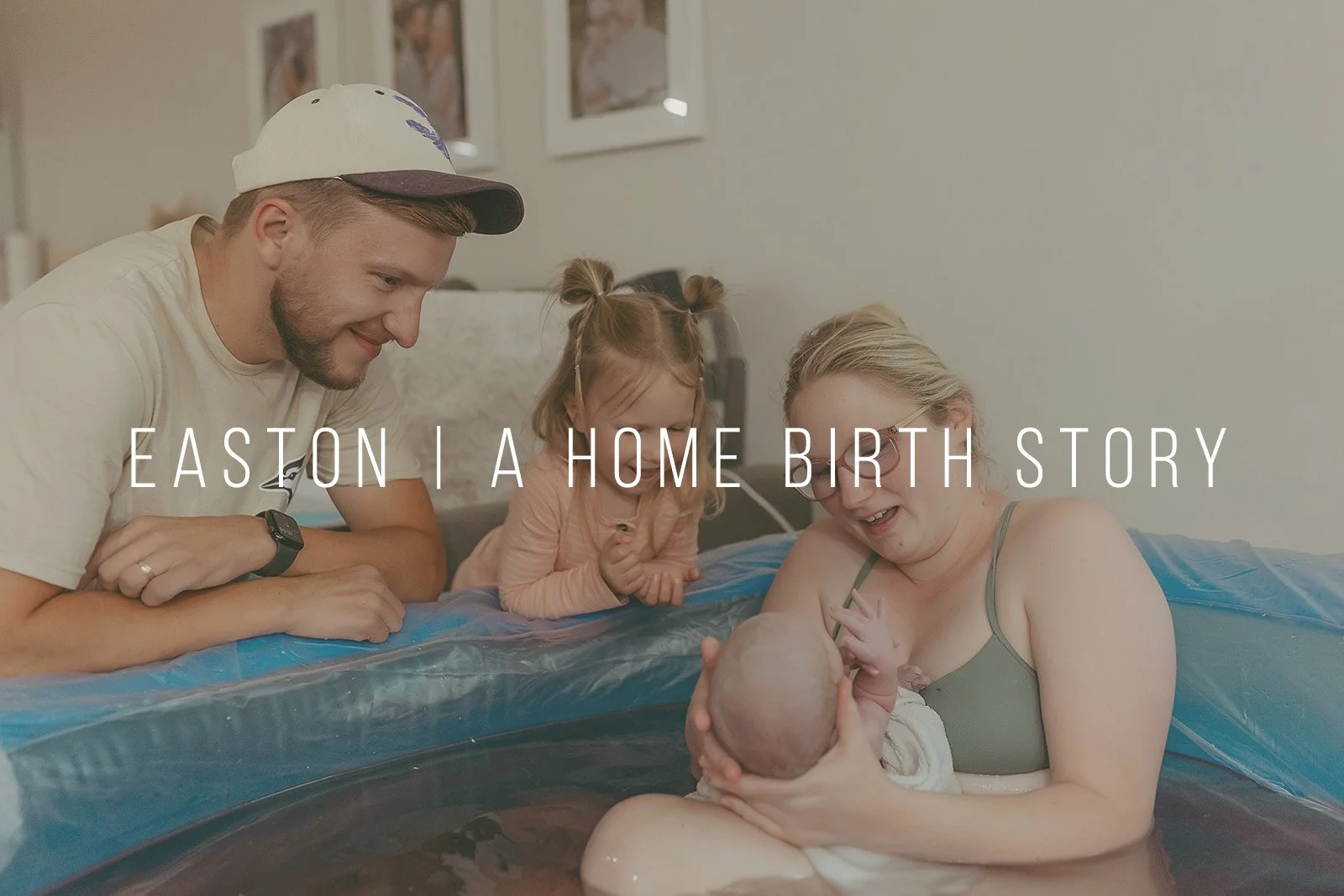 A birth story documented at home with a midwife.