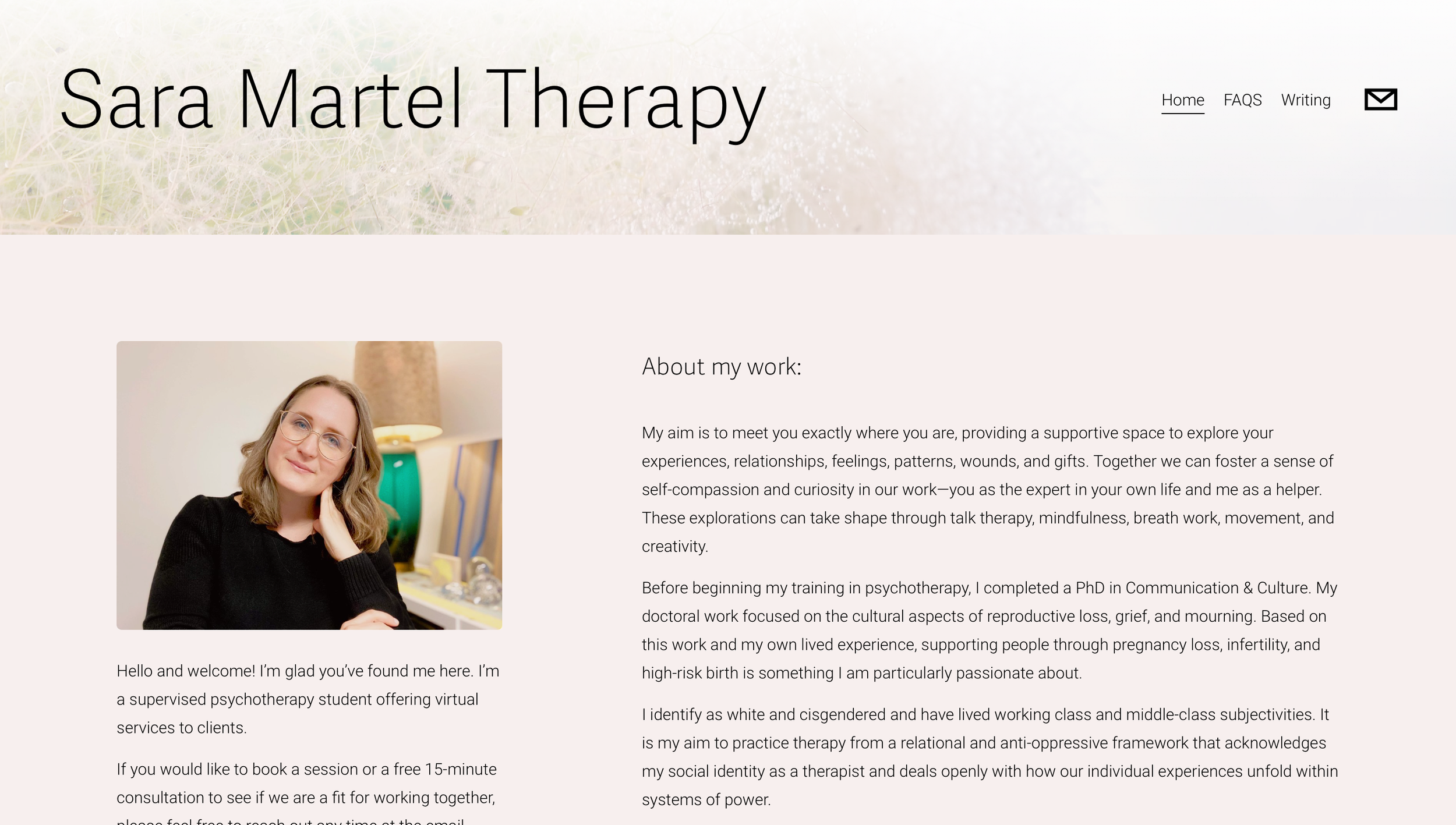 Sara martel website