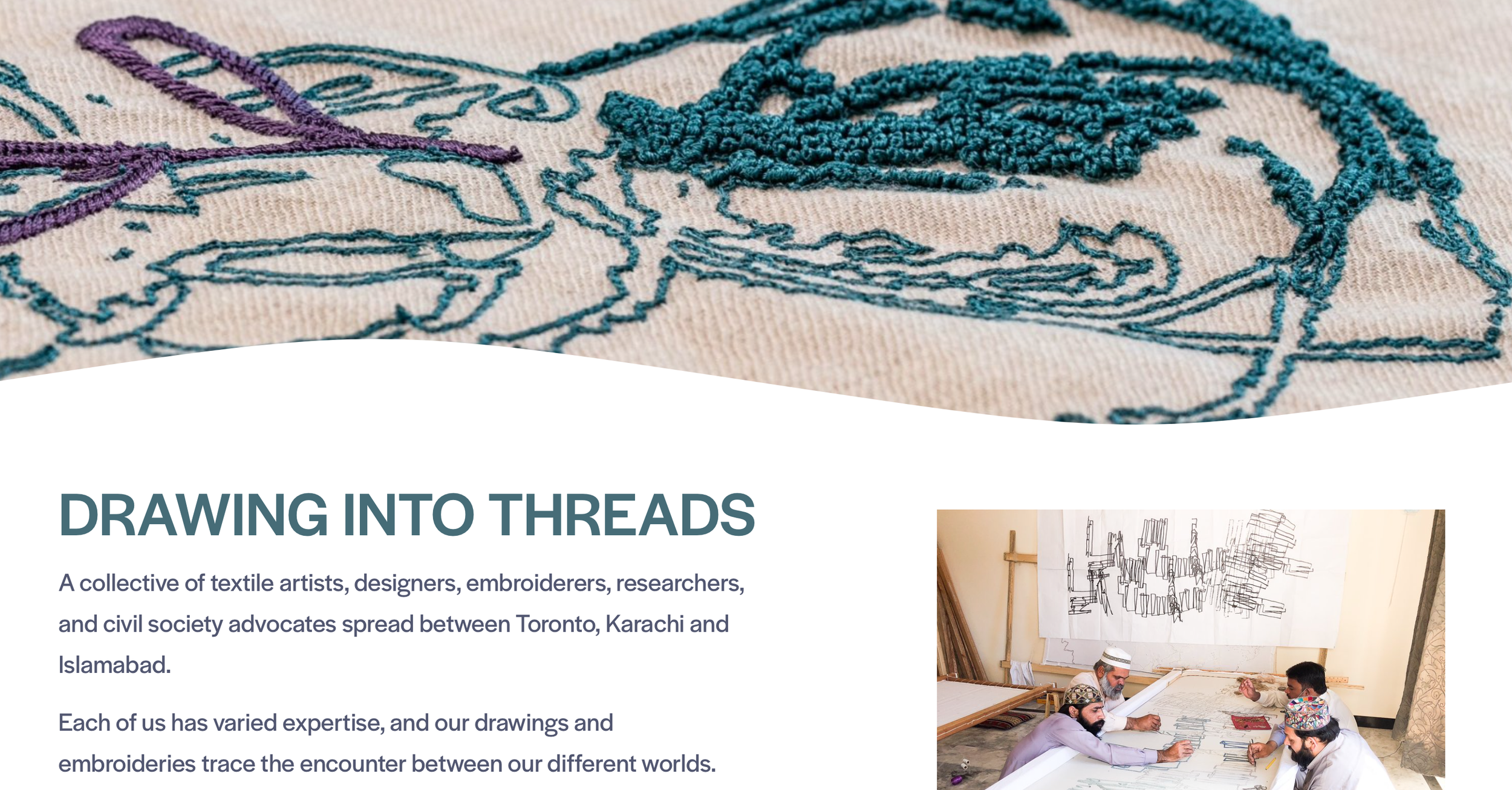 Drawing into Threads Website