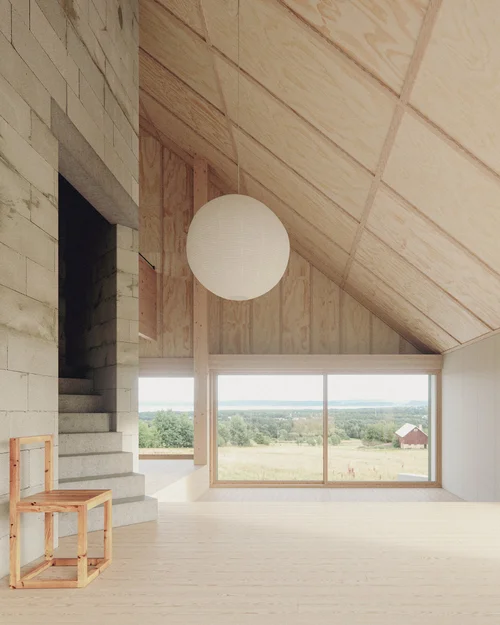House in a horse field by Förstberg Ling