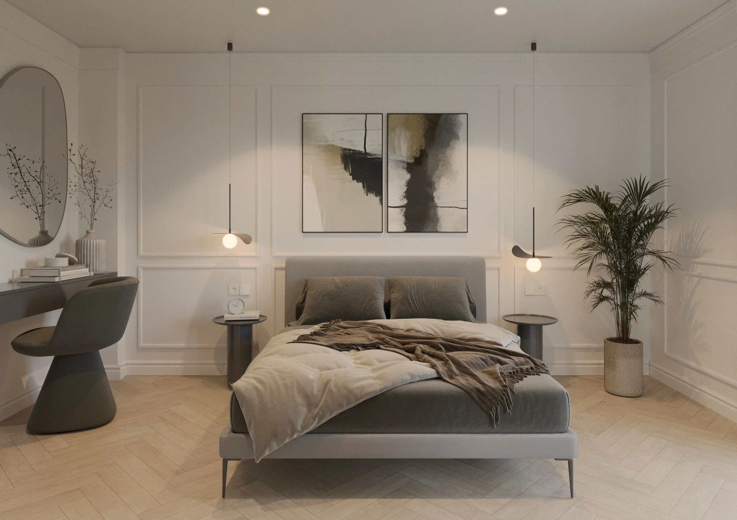 Dormitorio reformado en vivienda en Alicante