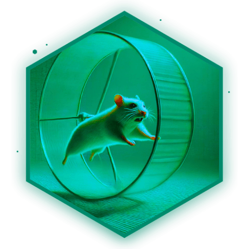 Hamster im Hamsterrad