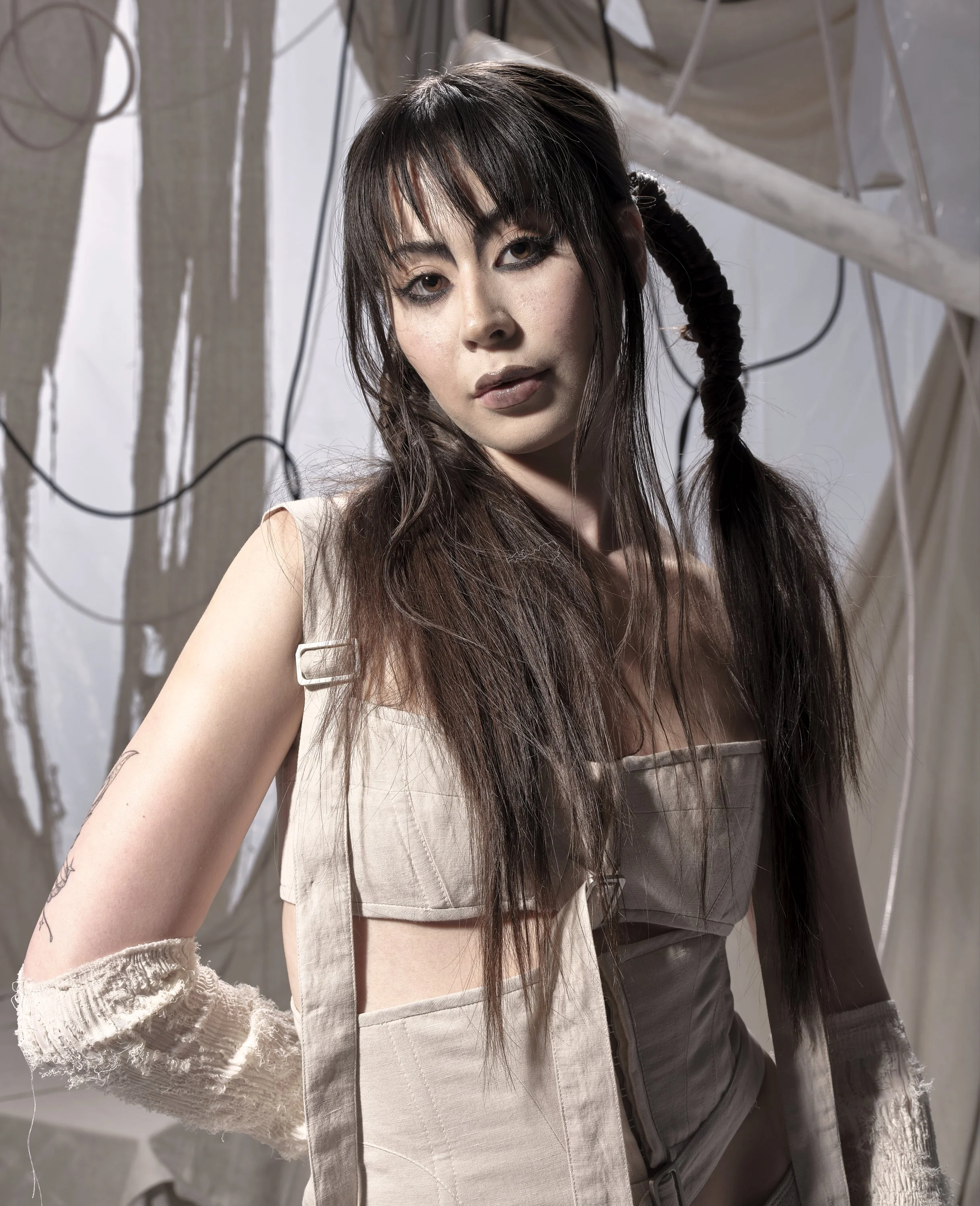 Concept, Art Dir., Photo: Jordyn Katz, Massimo Greco
3D Environment: Kendall Dirks
Wardrobe: Elena Velez
Makeup: Bree Masco
Hair: Me
Retouching + Compositing: Jordyn Katz
Creative Assistant: Sydney Scrivens
Creative Assistant: Isaac Salem
Hair: Me