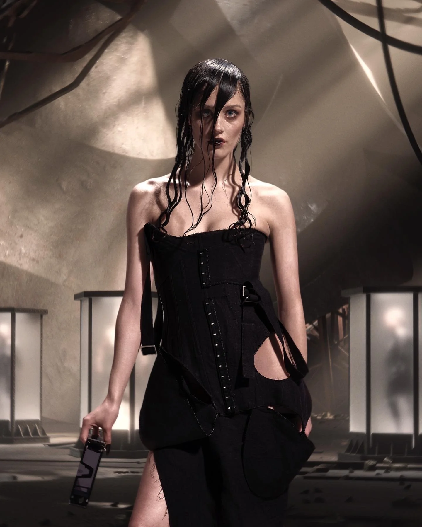 Concept, Art Dir., Photo: Jordyn Katz, Massimo Greco
3D Environment: Kendall Dirks
Wardrobe: Elena Velez
Makeup: Bree Masco
Hair: Me
Retouching + Compositing: Jordyn Katz
Creative Assistant: Sydney Scrivens
Creative Assistant: Isaac Salem
Hair: Me