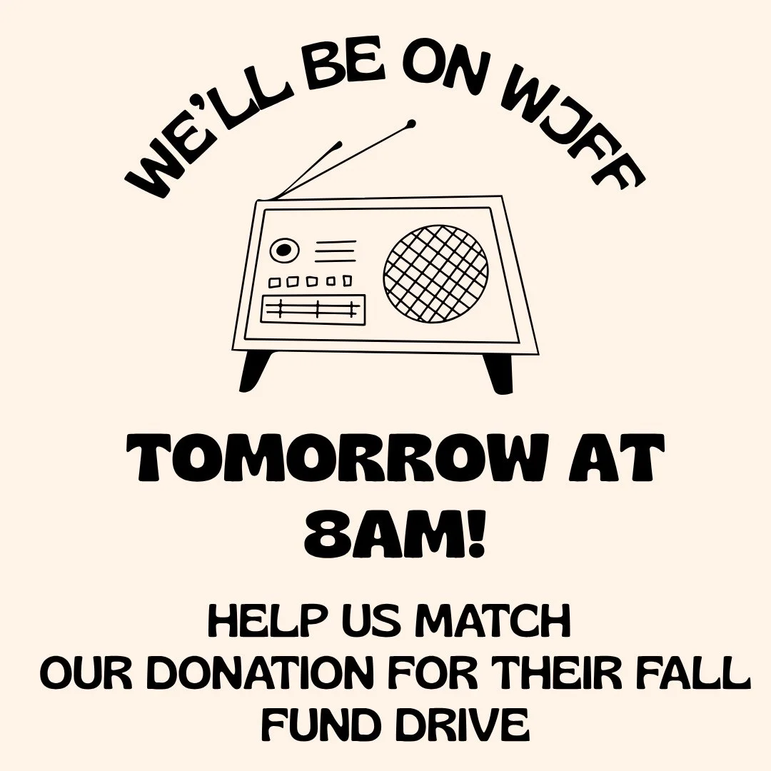 📻️ NBV will be on WJFF (90.5 FM) Thursday, Oct. 16th at 8am!⁠
⁠
Tune in and help WJFF with their Fall Fund Drive 🍁🍂 and match our donation while we're on air!⁠
⁠
LISTEN HERE: https://wjffradio.org/⁠
⁠
⁠
⁠
#helplocalradio #wjff #fallfunddrive #narr