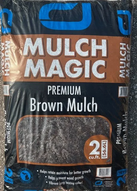 Shredded Brown Mulch - Dyed (Bagged)