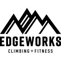 Logo of Edgeworks Climbing + Fitness featuring stylized mountain design.