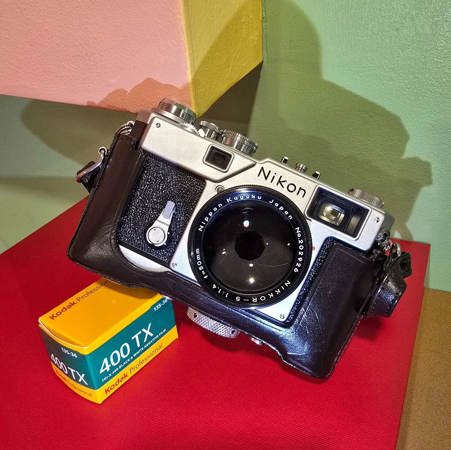 SOLD
.
In today we have a true gem to behold. This is the Nikon S3 2000 edition. For those who don't know in 2000 Nikon remade from scratch their original rangefinder first introduced into production in 1958. This camera was hand assembled to perfect