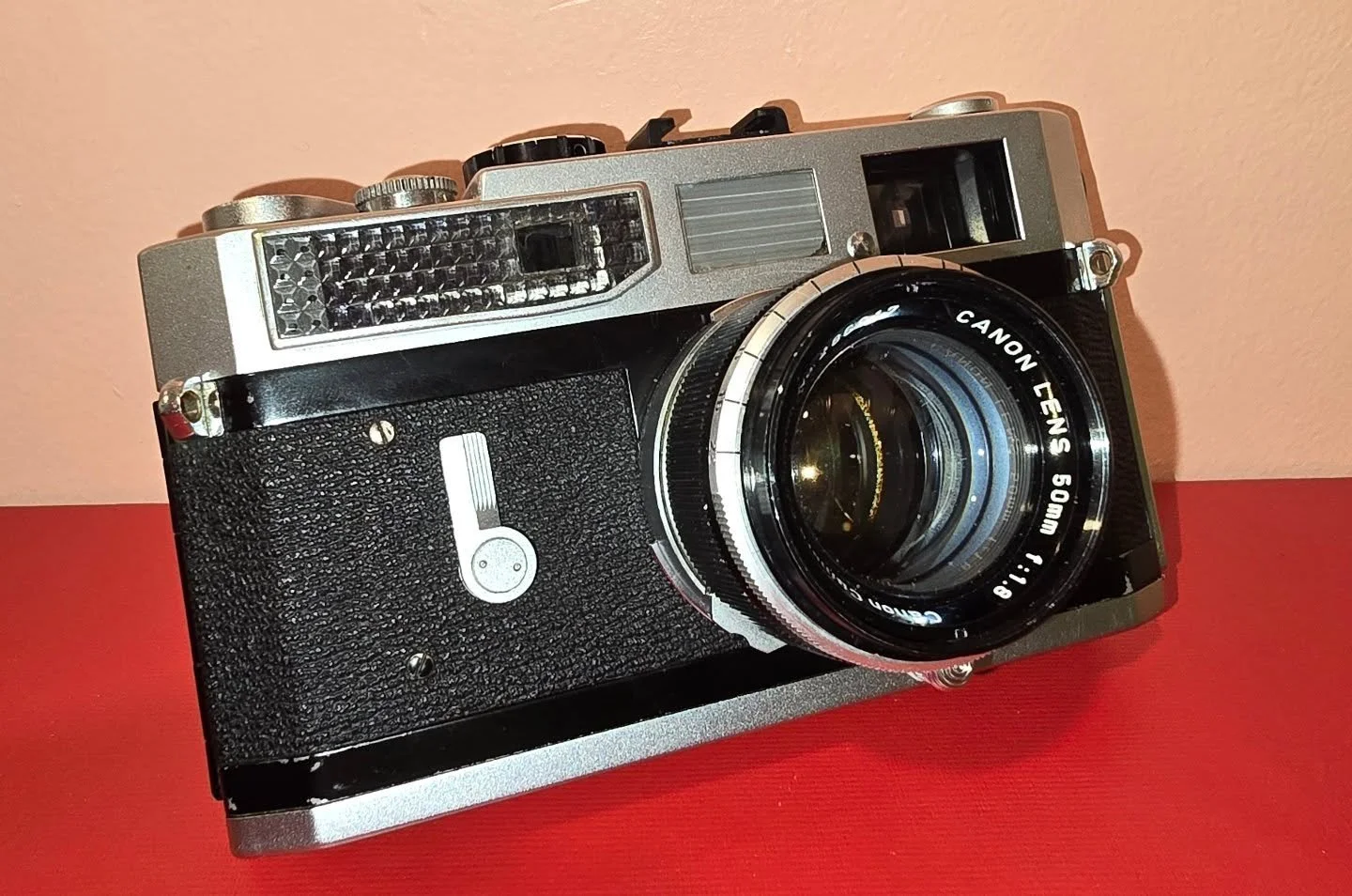 Just in! One of our favorite rangefinders of all time! The absolute best affordable option to the legendary Leica. This copy is minty and has had a recent CLA. All shutter speeds are on the money and the glass is clean. The rangefinder patch is as cl