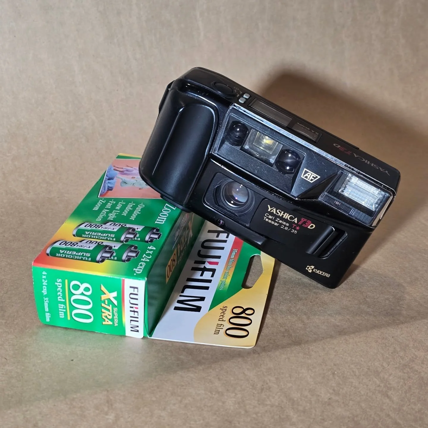 We, along with the community, adore the camera we always have on us. Another one of our favorites we got in recently is the Yashica T3D. Some gimmicks back in the day didn't stand the test of time but the lookdown finder on this one will never get ol