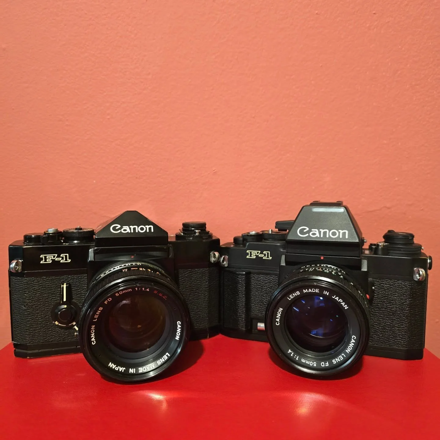 In today is the creme de la creme of Canon cameras! We have both models of the legendary Canon F1. Both are solidly built pieces of brace made to last a lifetime. If you've ever wanted one don't hesitate to come in and check them out in person! Dm us