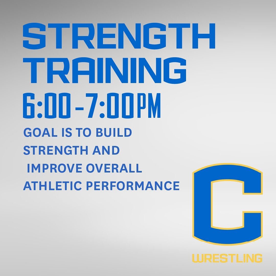 𝐂𝐥𝐮𝐛 𝐏𝐫𝐚𝐜𝐭𝐢𝐜𝐞 𝐓𝐢𝐦𝐞𝐬⁣⁣- TUESDAYS &amp; THURSDAYS!!!
Strength Group: 6:00pm-7:00pm
&raquo; Improve overall athletic performance 
Blue Group: 6:00pm-7:00pm
 &raquo; 𝘉𝘦𝘨𝘪𝘯𝘯𝘦𝘳𝘴 𝘢𝘯𝘥 𝘌𝘭𝘦𝘮𝘦𝘯𝘵𝘢𝘳𝘺 𝘞𝘳𝘦𝘴𝘵𝘭𝘦𝘳𝘴
Gold 