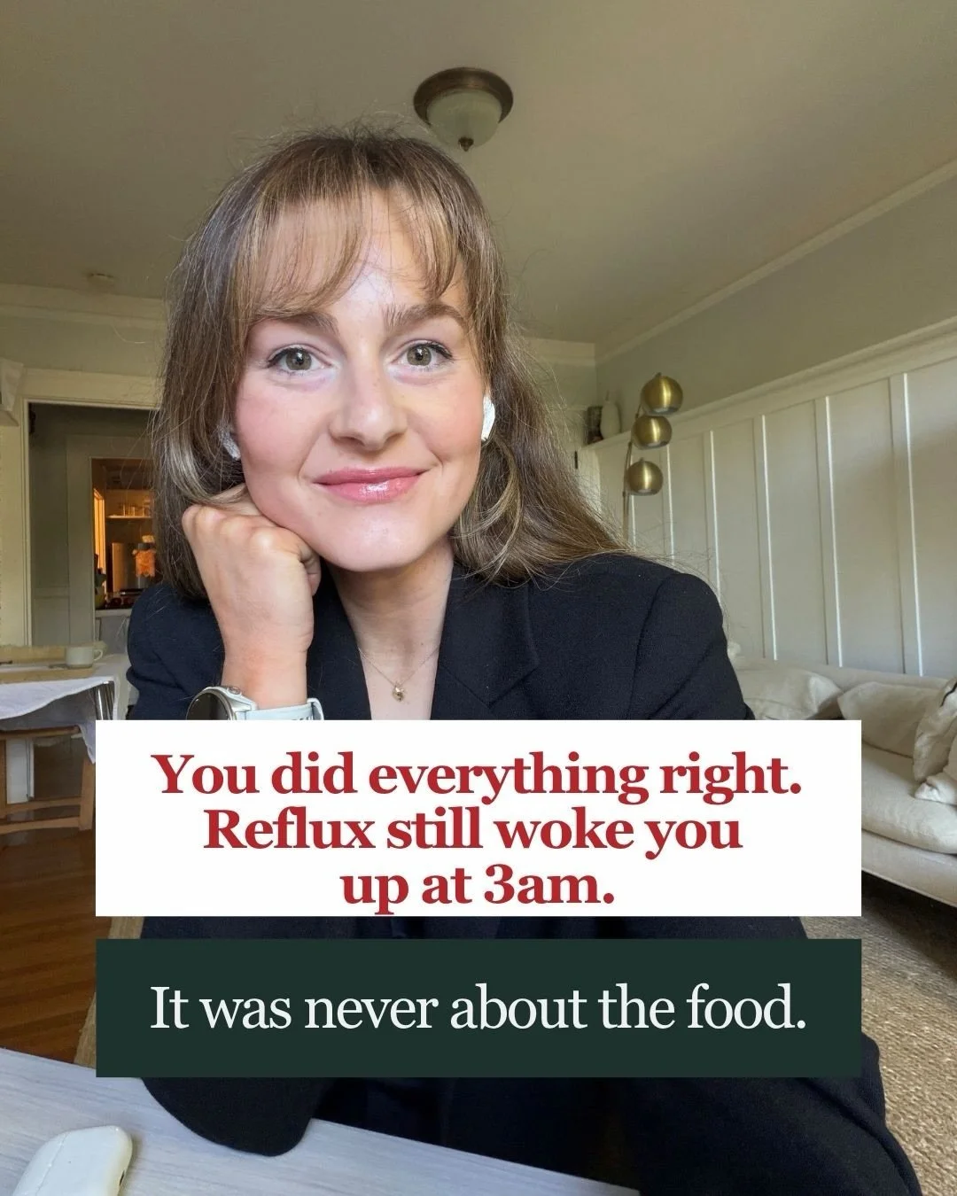 3am. Wide awake. Again. 😔

And you did everything right.

Here is what nobody explains about nighttime reflux 🔬

The mechanisms working against your LES while you sleep are not food-related. They are physiological. They are predictable. And they ar