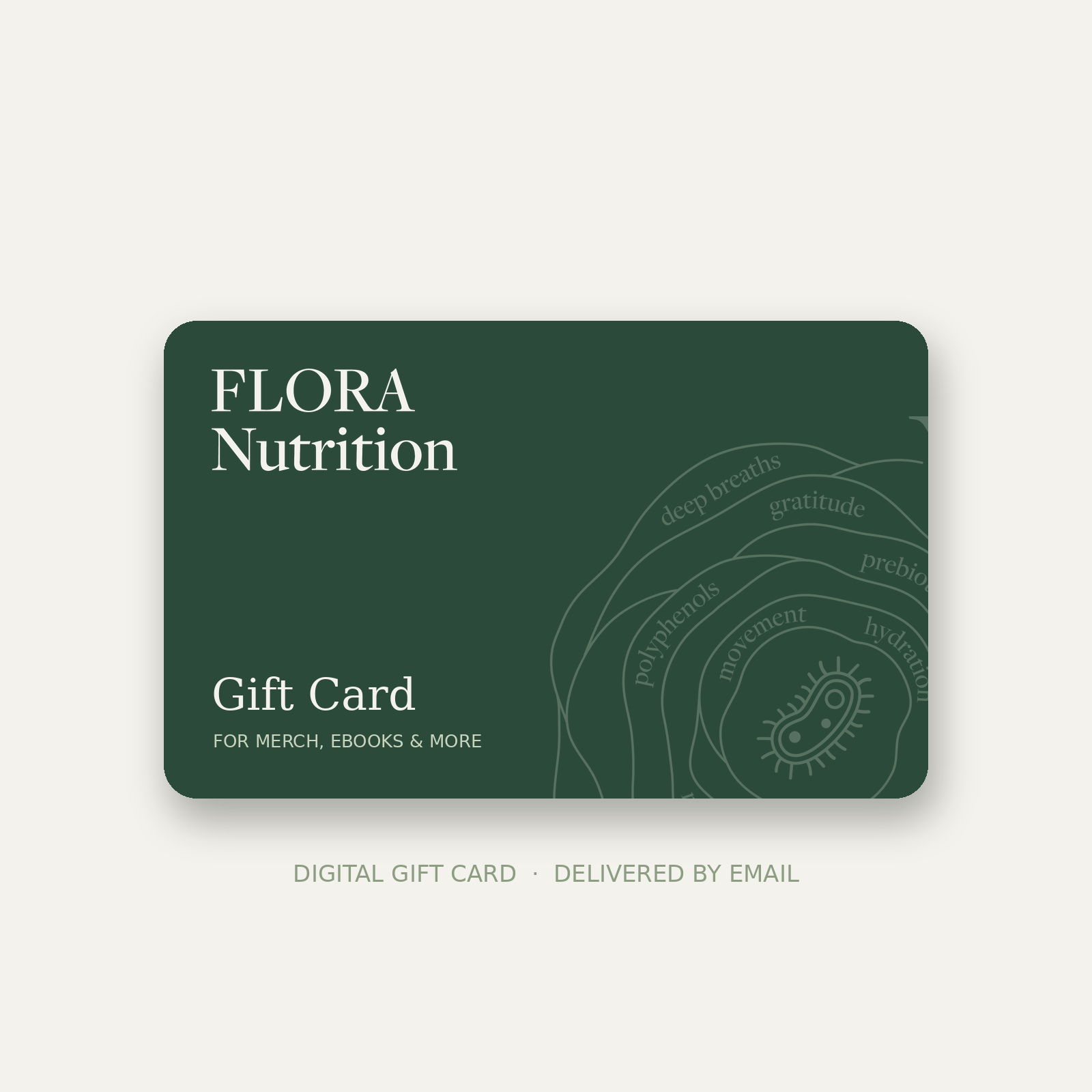 FLORA Merch or Ebook Giftcard