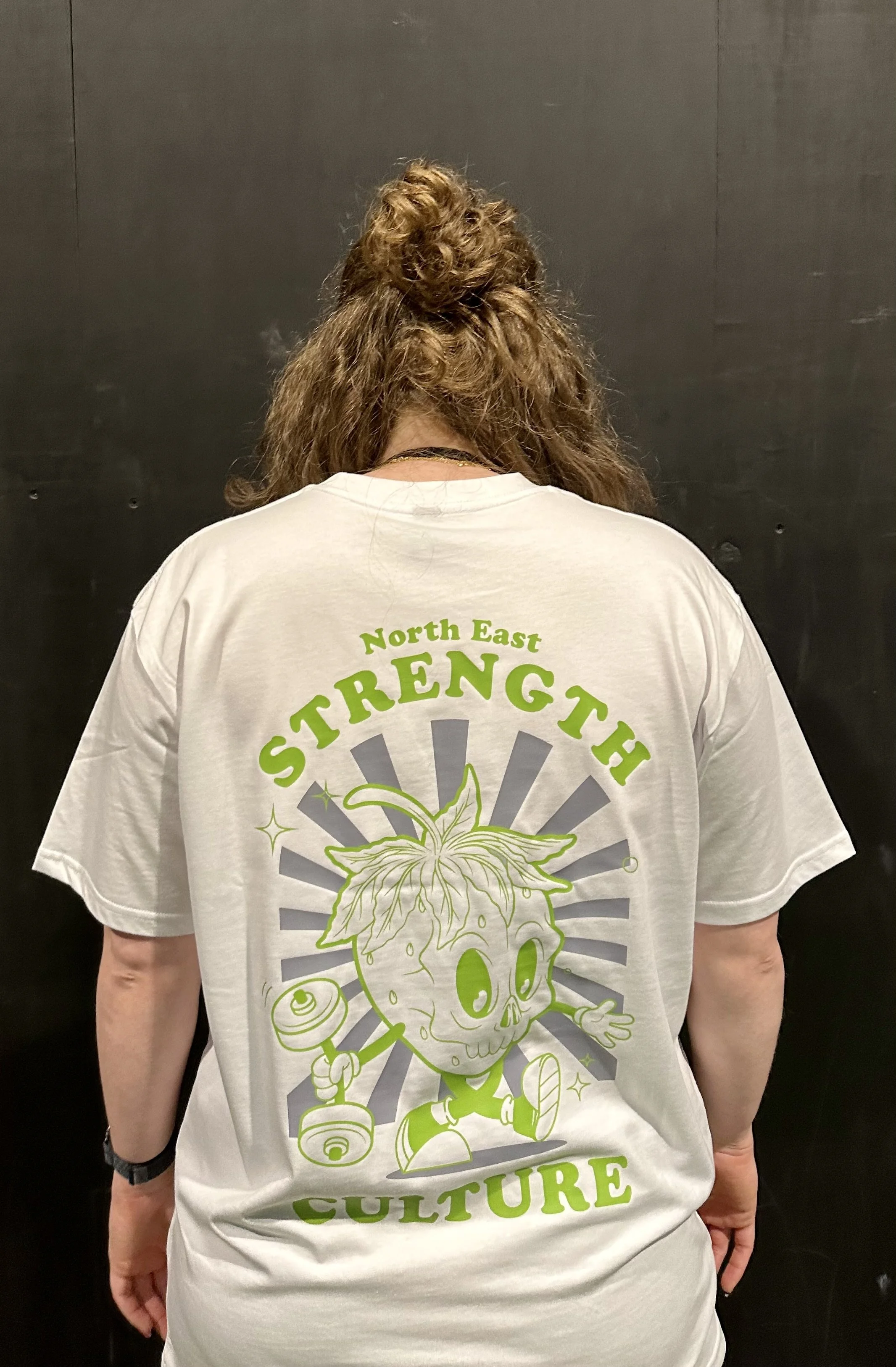 Lime / White Stawbs Tee
