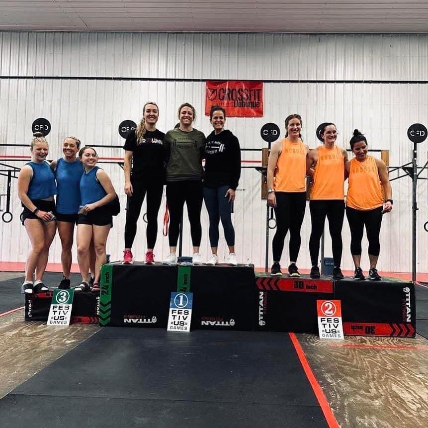 We&rsquo;ve definitely got some badass athletes here!! Congrats to @leannploessl @c_chomp22 &amp; @evesperman for taking 1st place in the Festivus Games at  @crossfitdubuque ! Our whole gym community is super proud of you all! 💪🏼😎 #swoletrolls