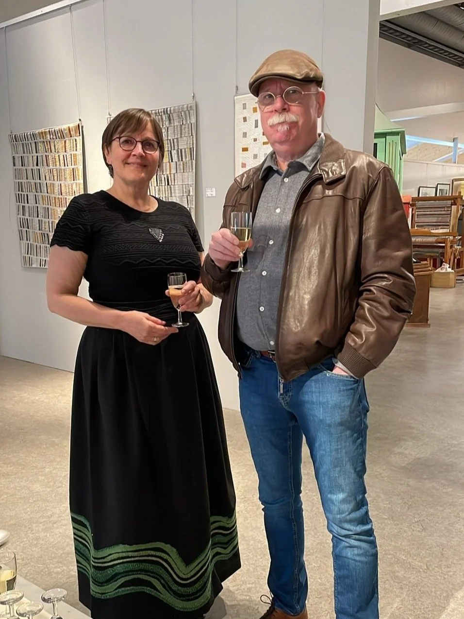 At the opening of the 'Summer Exhibition' at Grenselandmuseet 4th June 2024. 