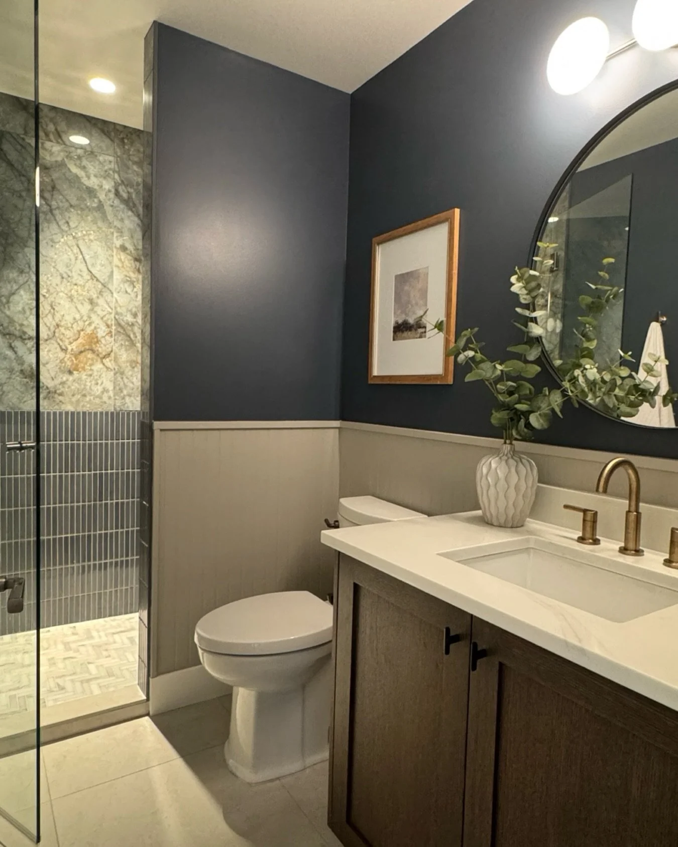 🤍🩶🤎

Moody. Unexpected. Discreet. 

This was the design brief for our clients&rsquo; guest bathroom. I think we nailed the assignment, what do you think?