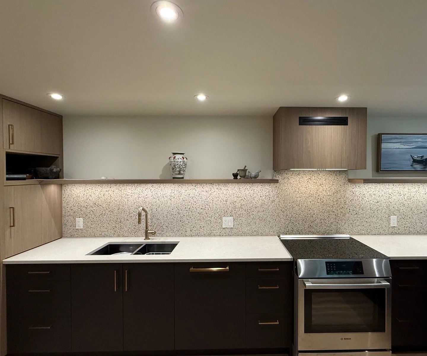 A look back on this condo kitchen we completed this year. We&rsquo;d forgotten how cramped and dated the original kitchen was before! This one really shows the power that good Interior Design can have on a space and completely change the way someone 