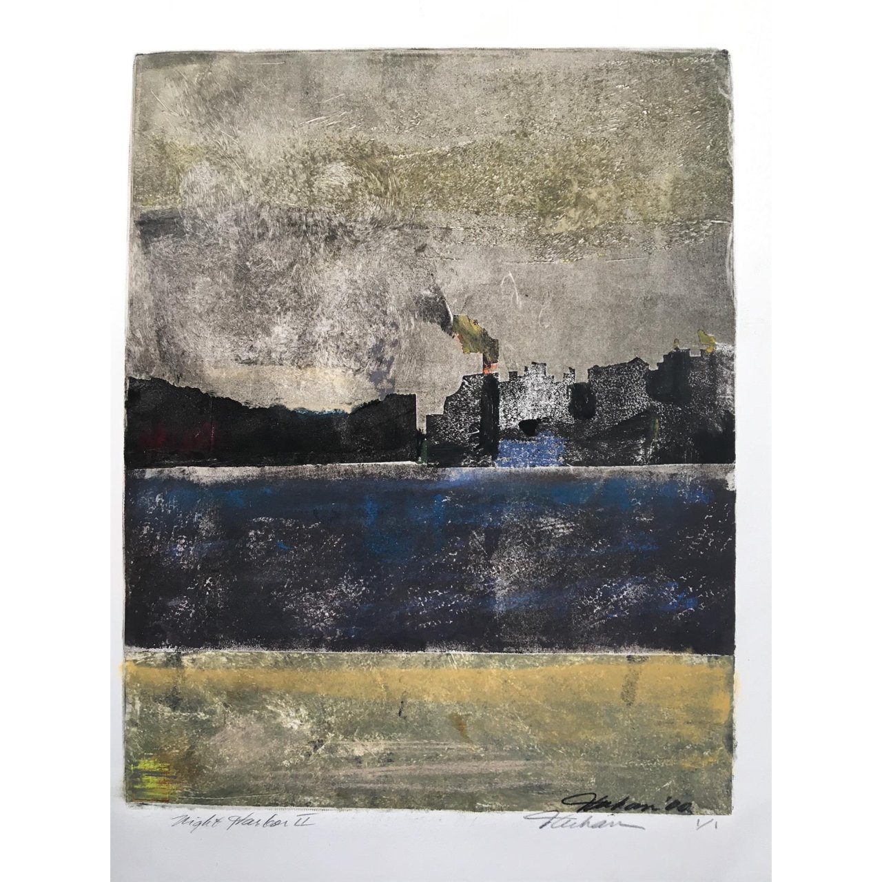 "Night Harbor II, Toledo" by Therese Urban