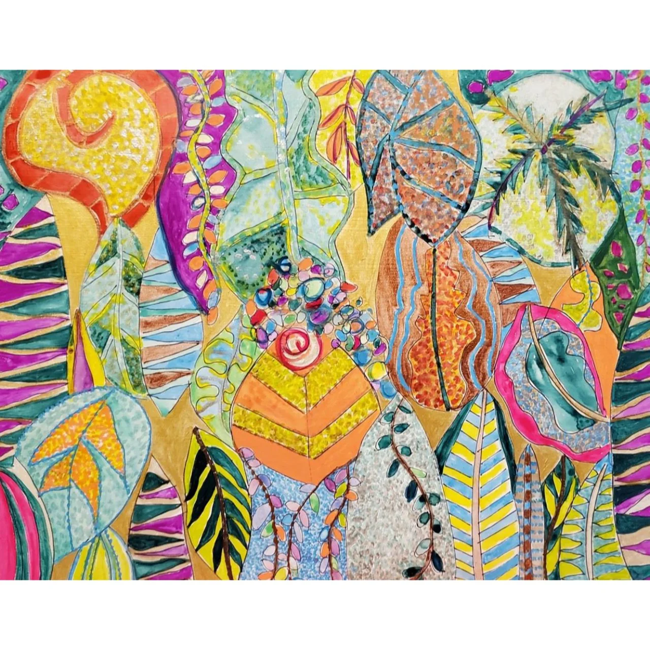 "Leaf Bathing Party" by Gail Bach