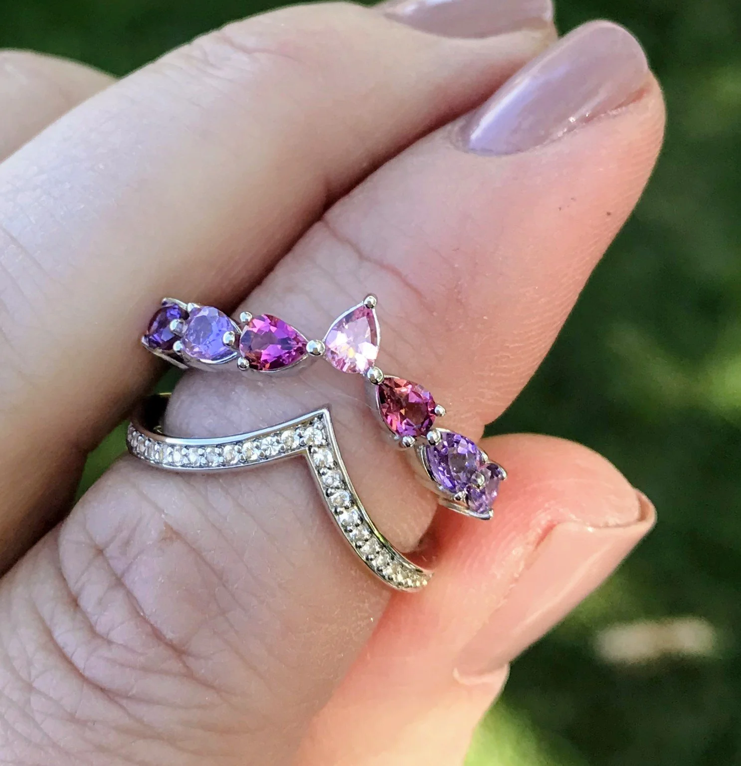Multi-Color Double Row Fashion Ring.jpg