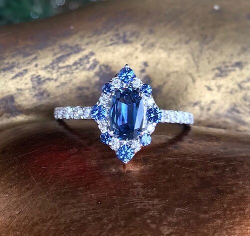 Custom+14k+White+Gold+.50ct+Oval+Yogo+Sapphire+&+Diamond++Fancy+Halo+Engagement+Ring.jpg