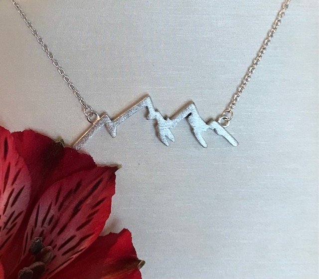 594 Denali Mountain Necklace with 18K Sun / Moon – McKenzie Jewelry Arts
