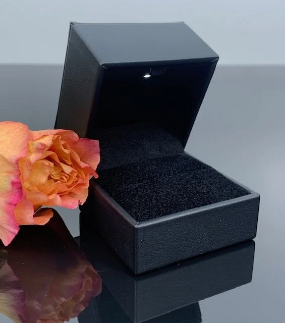 R&C Black LED Lighted Ring Box — ROGERS & CO. fine jewelry and design