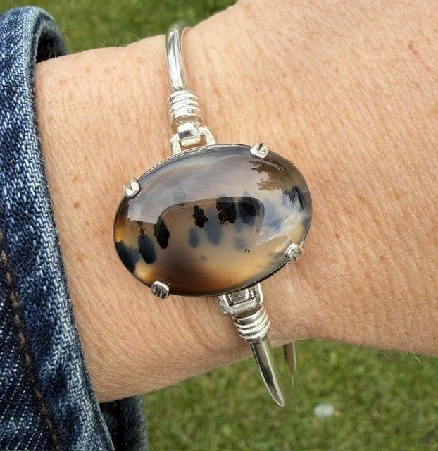 Montana Agate Bangle Bracelet