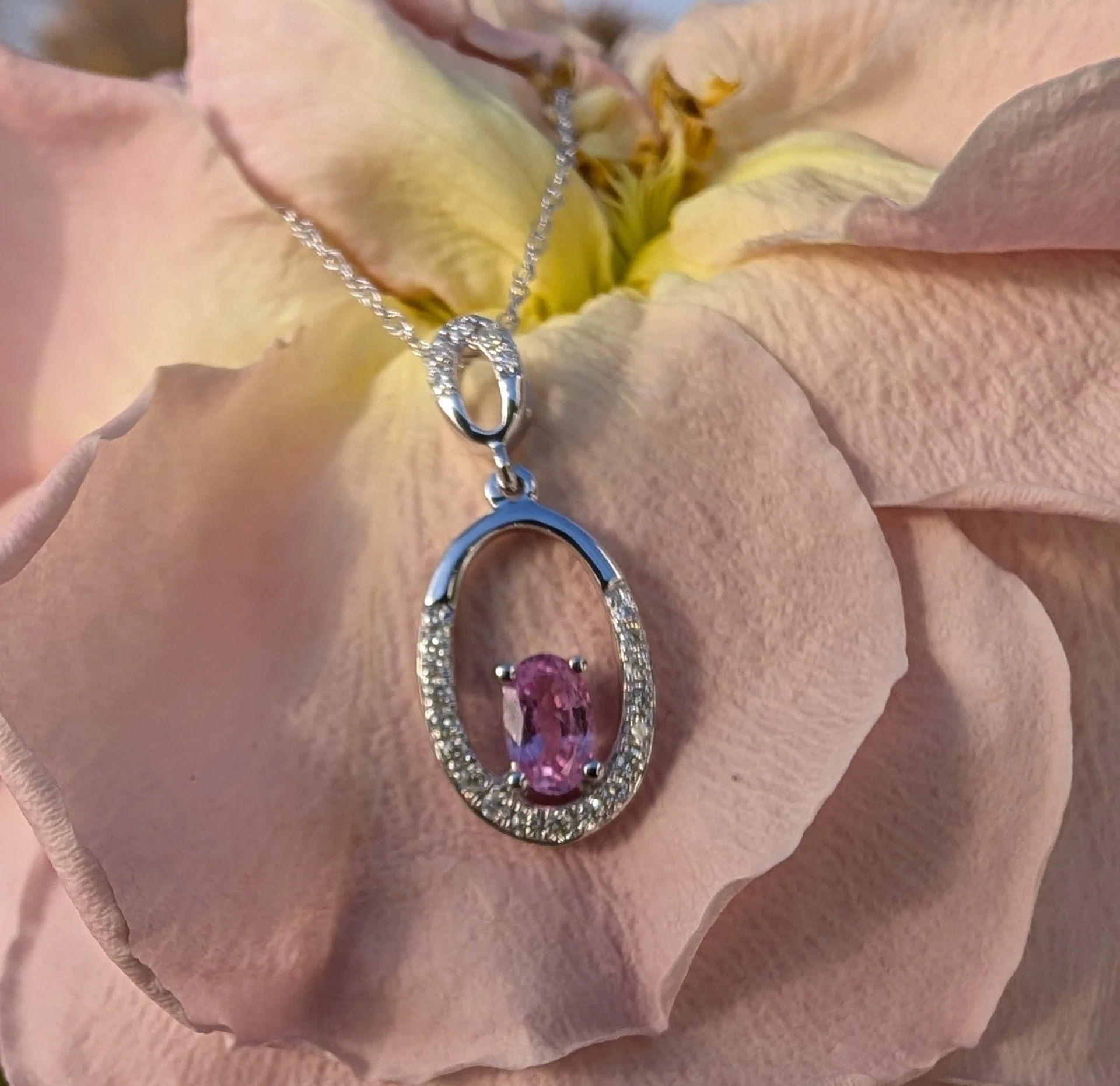 Pink Sapphire & Diamond Fashion Pendant.jpg