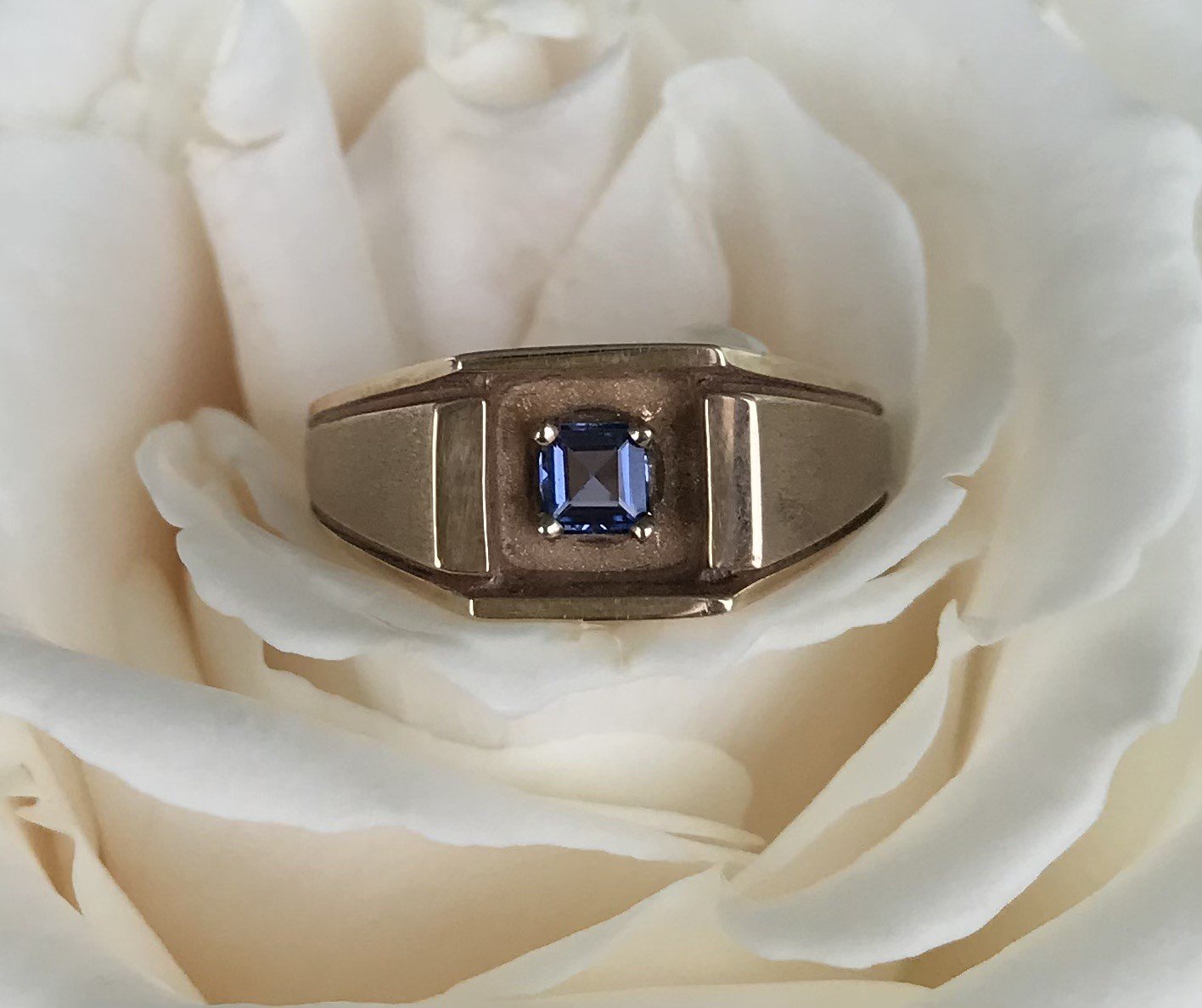 Step Cut Yogo Sapphire Gent's Ring 1.jpg